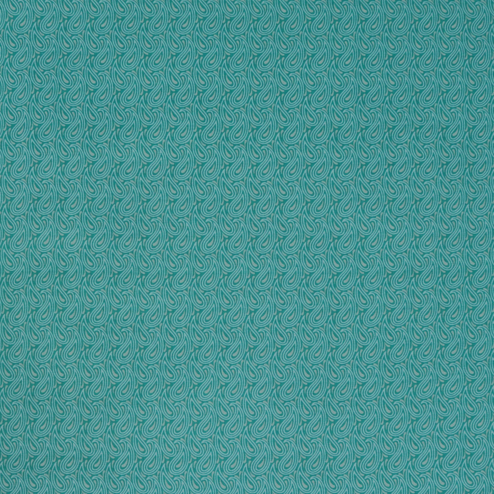 Transparency Watercolors Fabric Collection - Paisley Turquoise