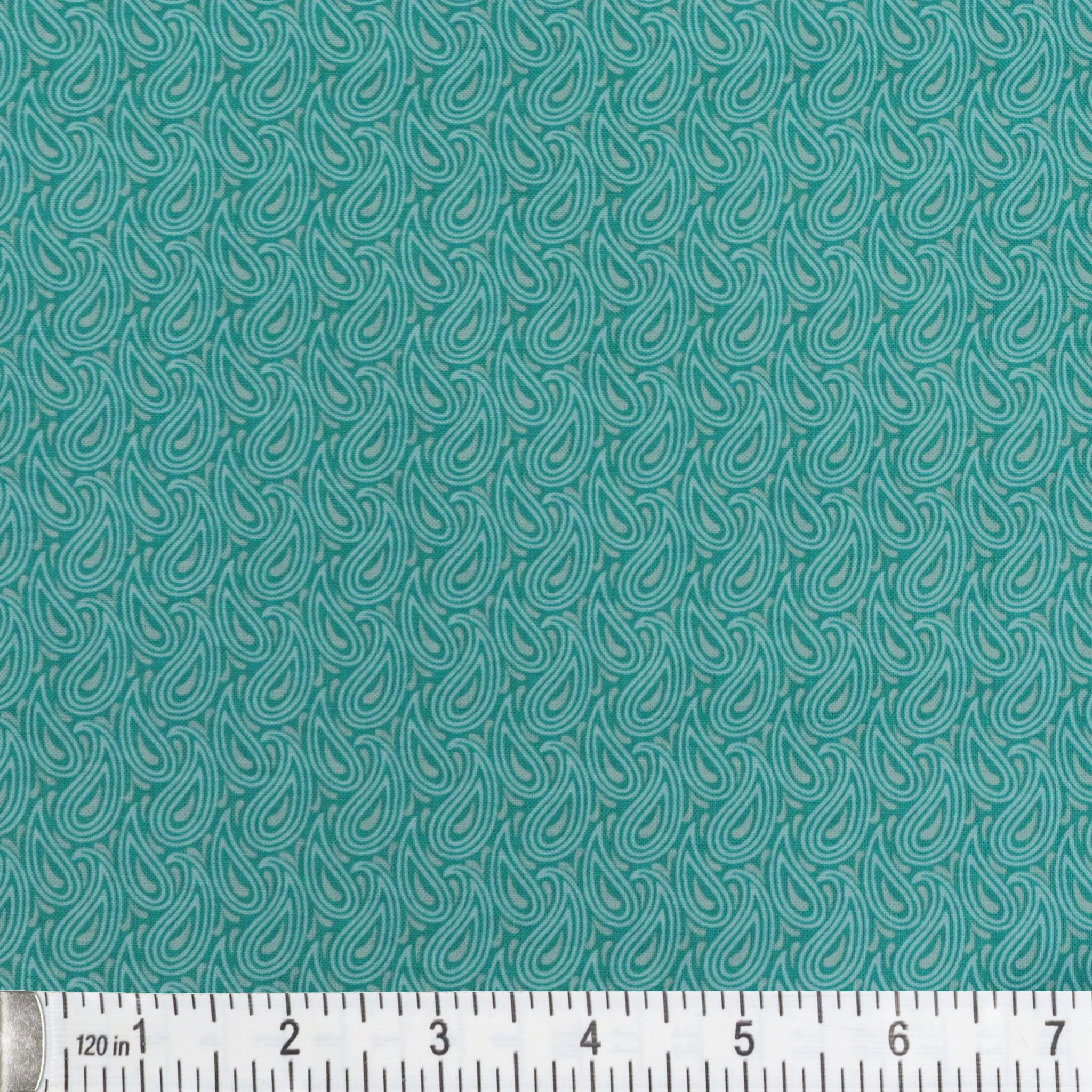 Transparency Watercolors Fabric Collection - Paisley Turquoise - Image 2
