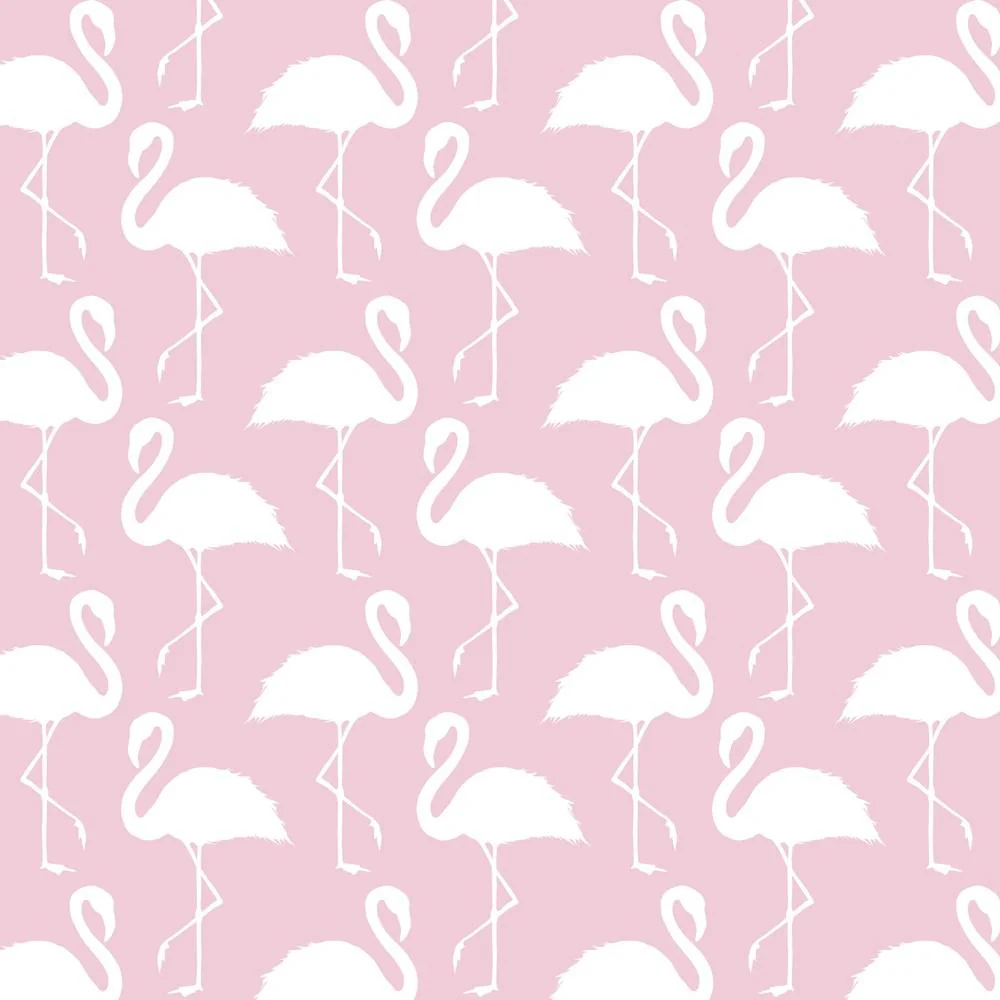 Trendy Flamingo Allover Fabric - Pink