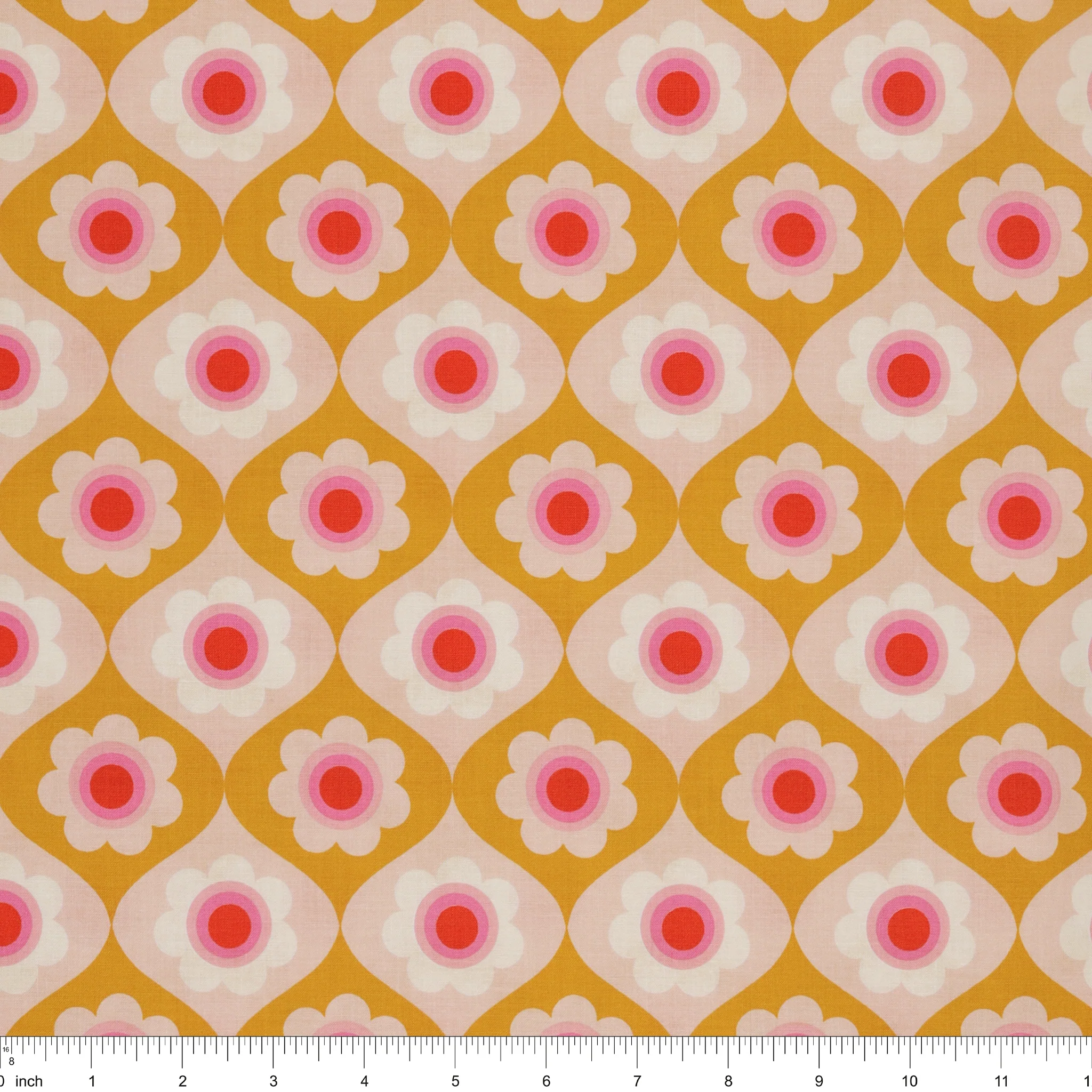 Trinketry Fabric Collection - Floral Goldenrod - Image 3