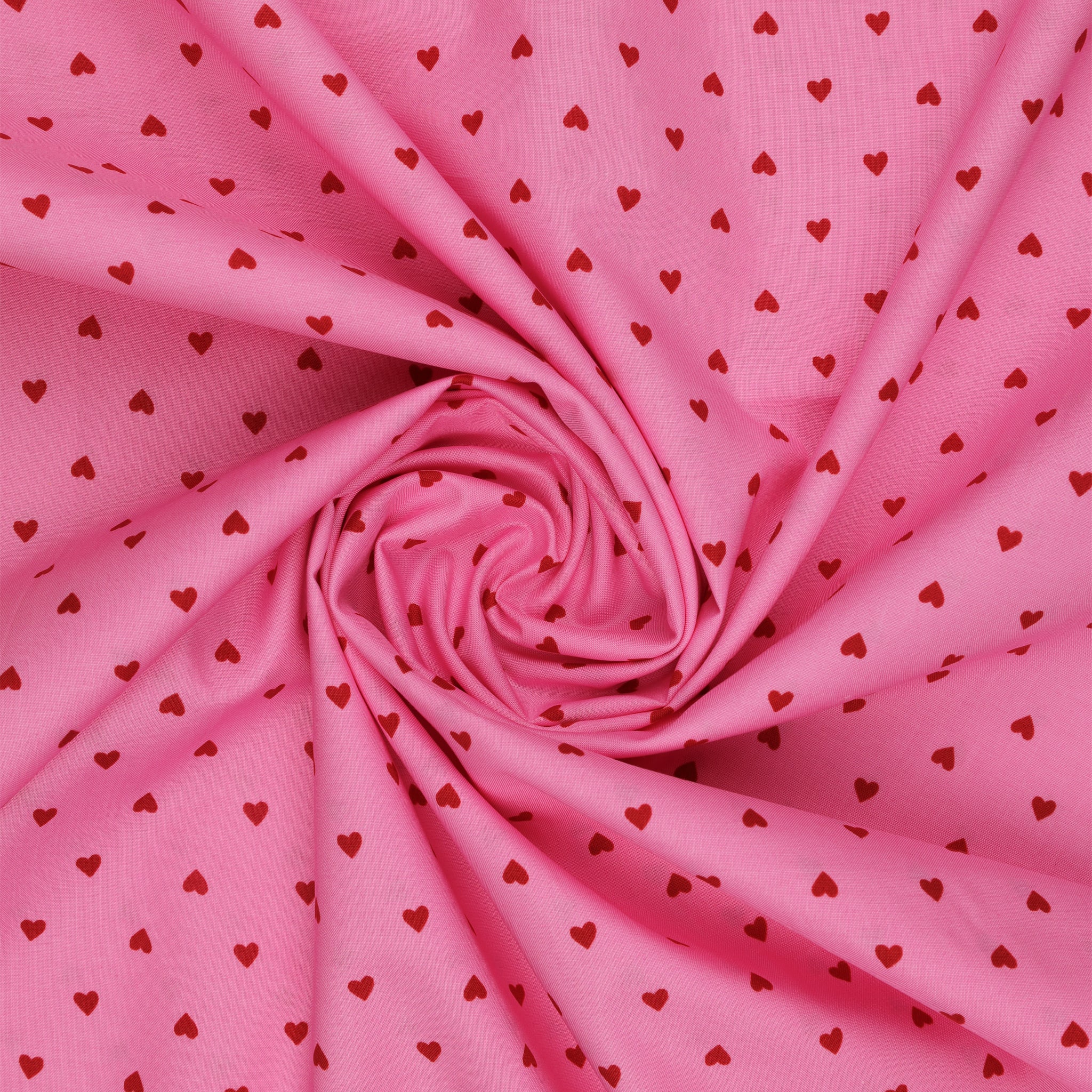 Trinketry Fabric Collection - Hearts Flamingo - Image 2