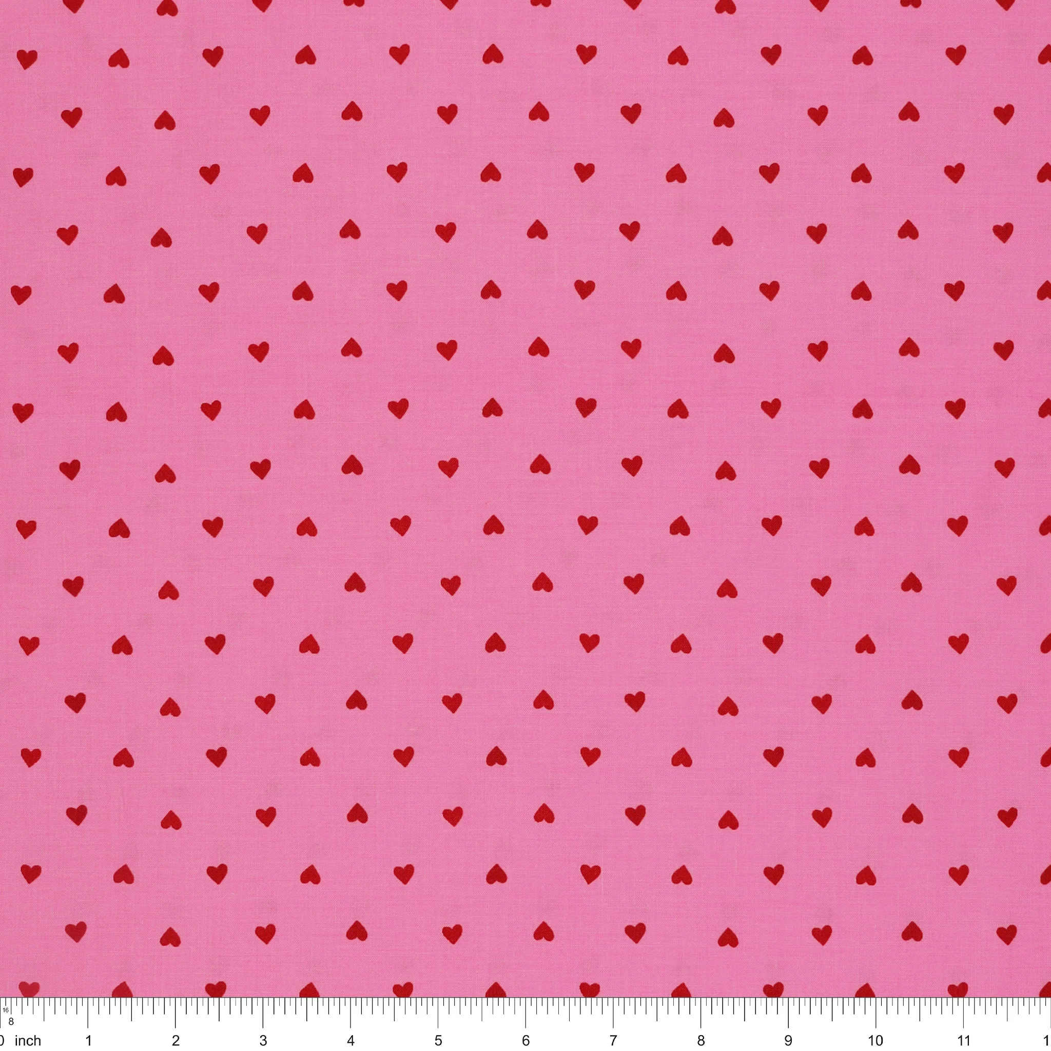 Trinketry Fabric Collection - Hearts Flamingo - Image 3