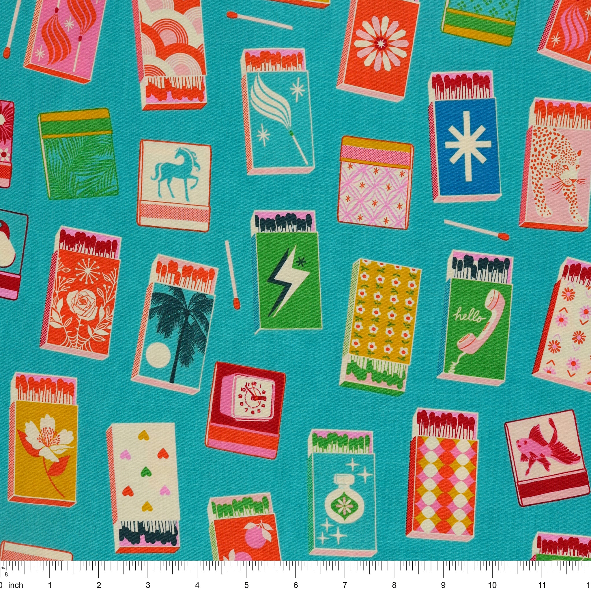 Trinketry Fabric Collection - Matchmaker Turquoise - Image 3