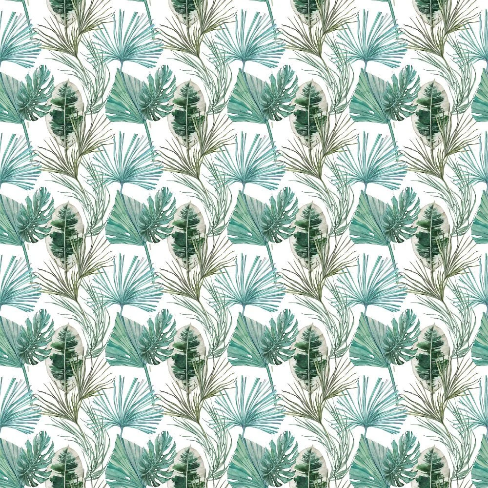 Tropical Love Leaves Fabric - Multi