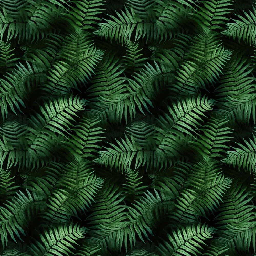 Tropical Packed Leafy Green Fabric