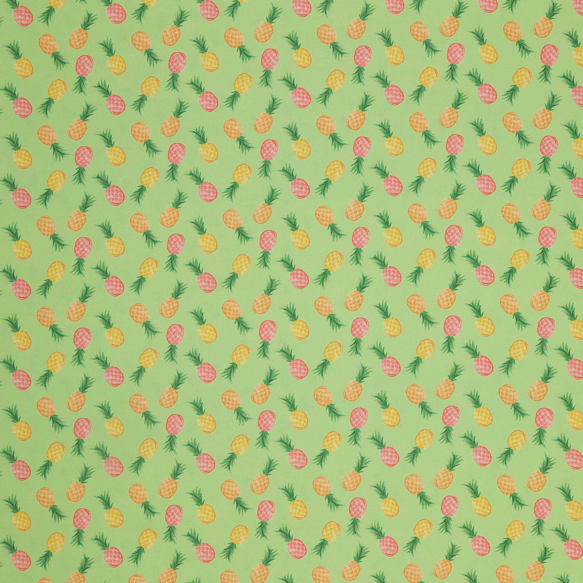 Tropical Splash Fabric Collection - Pineapple Party Green