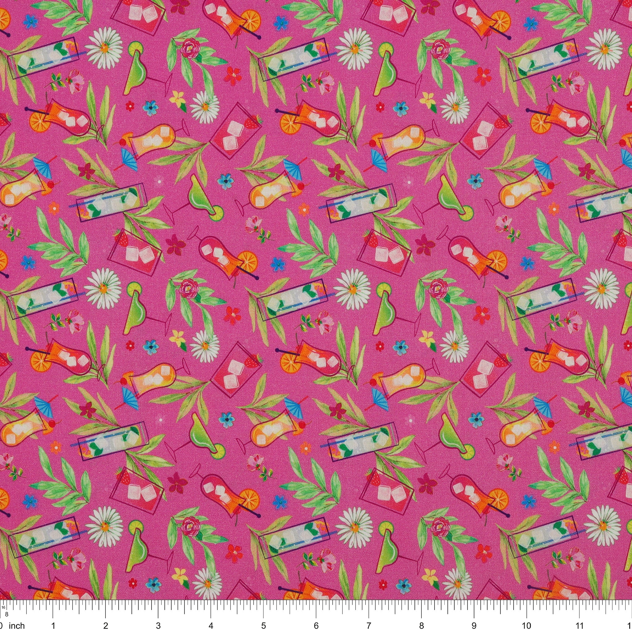Tropical Splash Fabric Collection - Tropical Punch Pink - Image 3