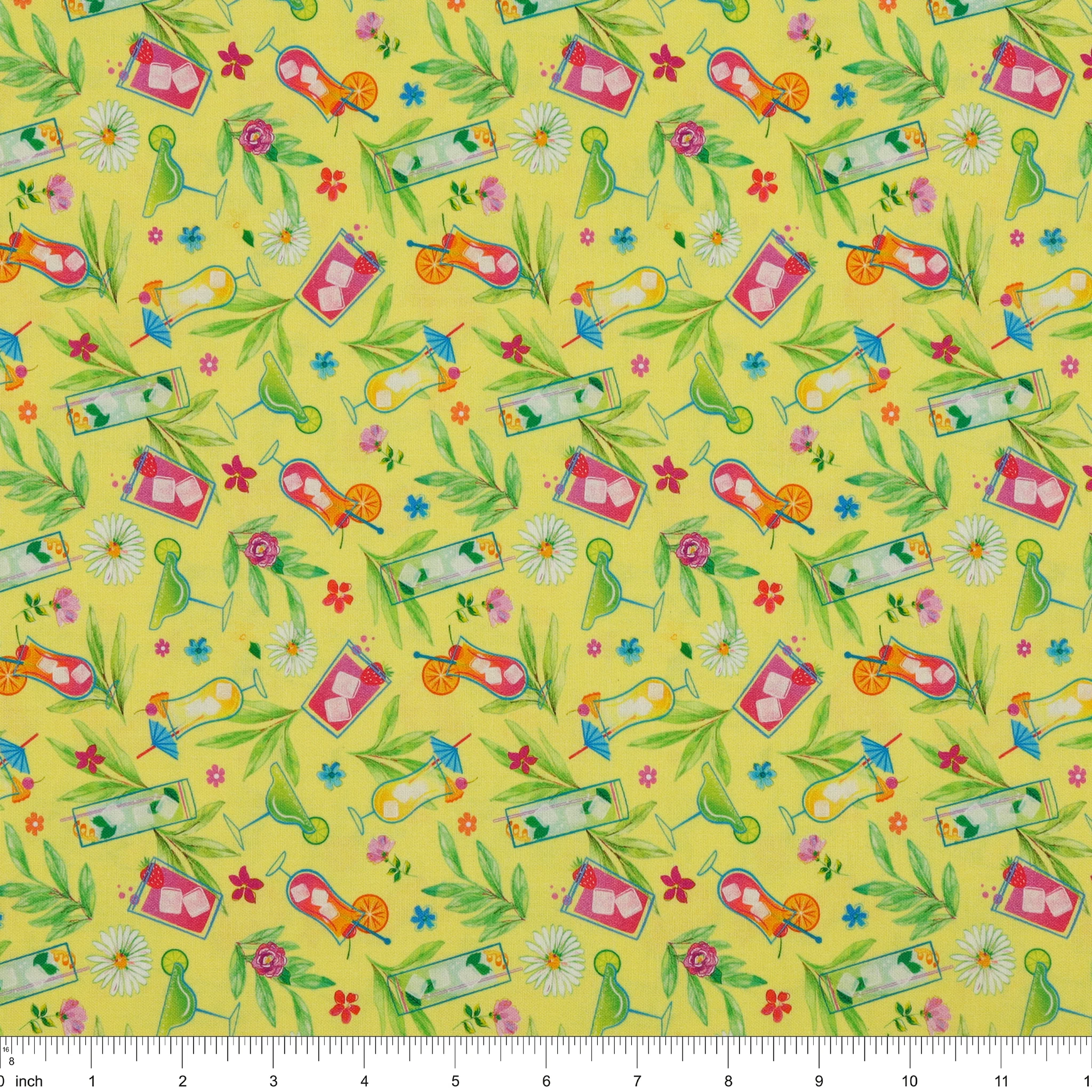 Tropical Splash Fabric Collection - Tropical Punch Yellow - Image 3
