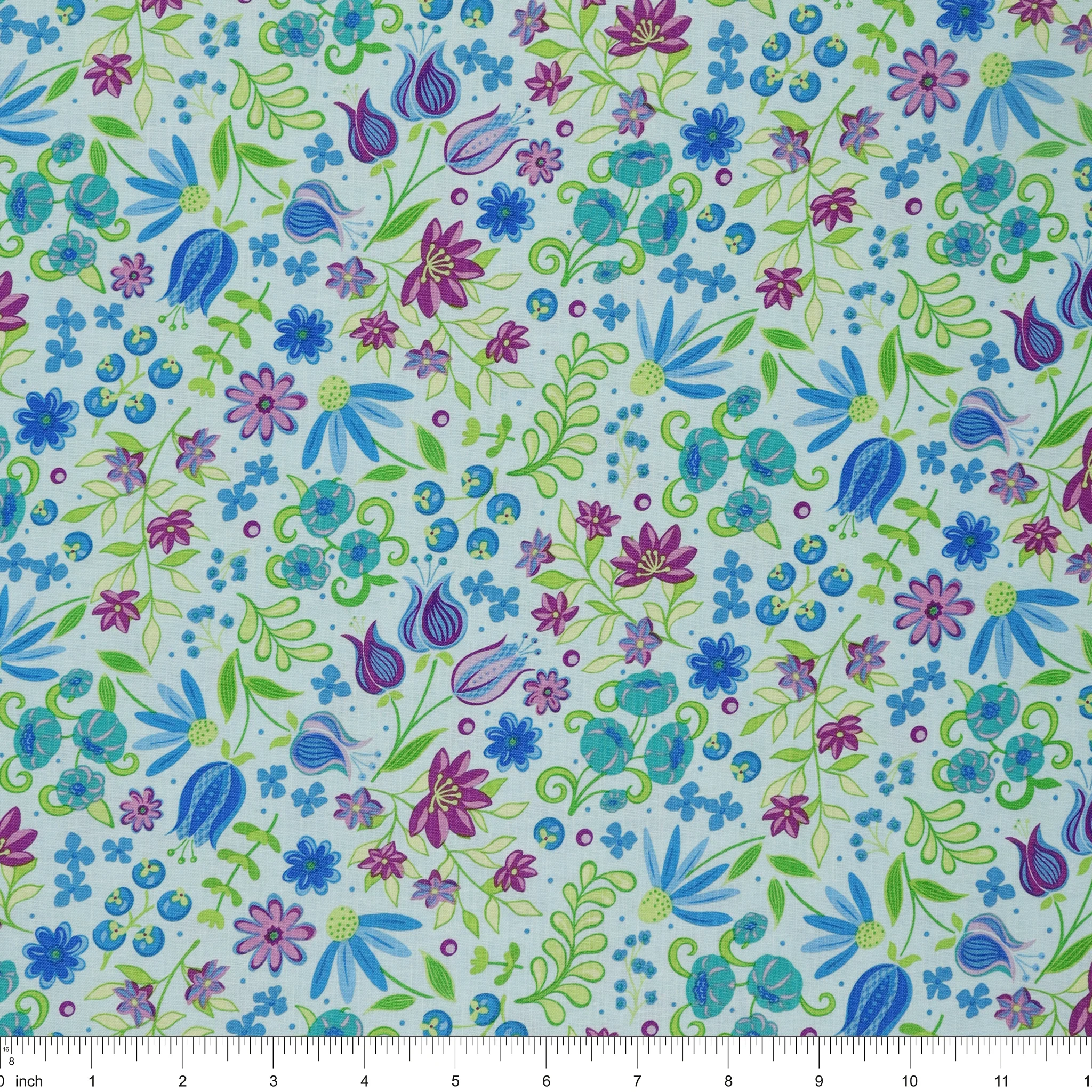 Twilight Serenade Fabric Collection - Cutting Garden Powder Blue - Image 3