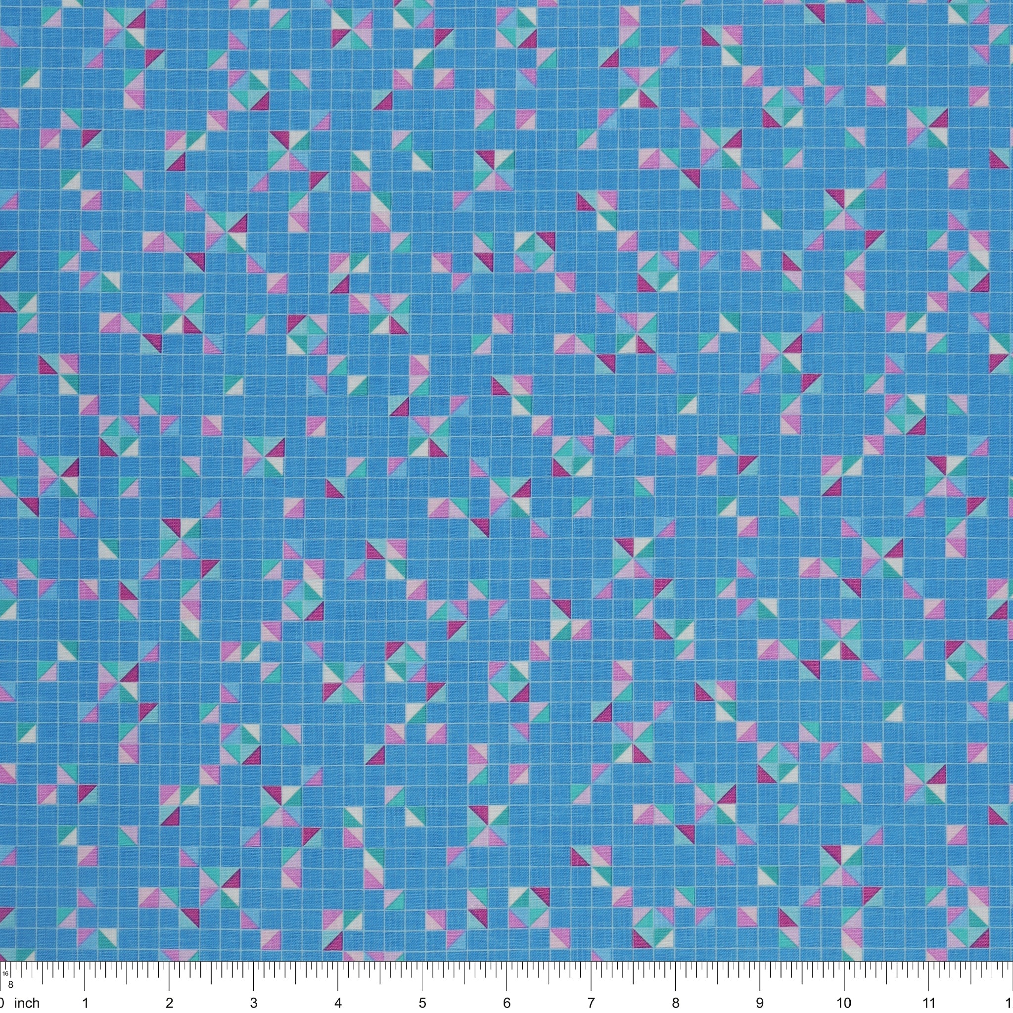Twilight Serenade Fabric Collection - Modern Triangles Peri - Image 3