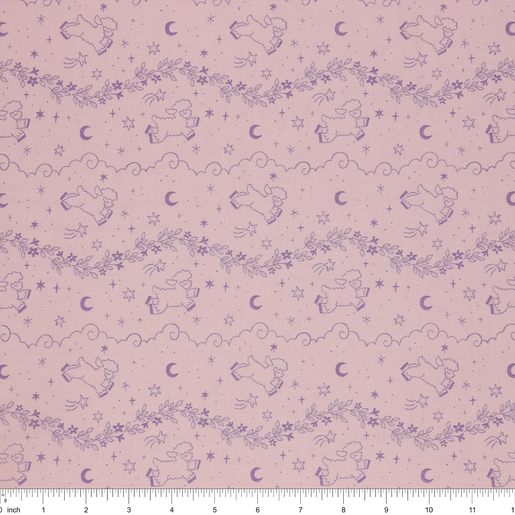 Twinkle Little Star Fabric Collection - Counting Sheep Pink - Image 3