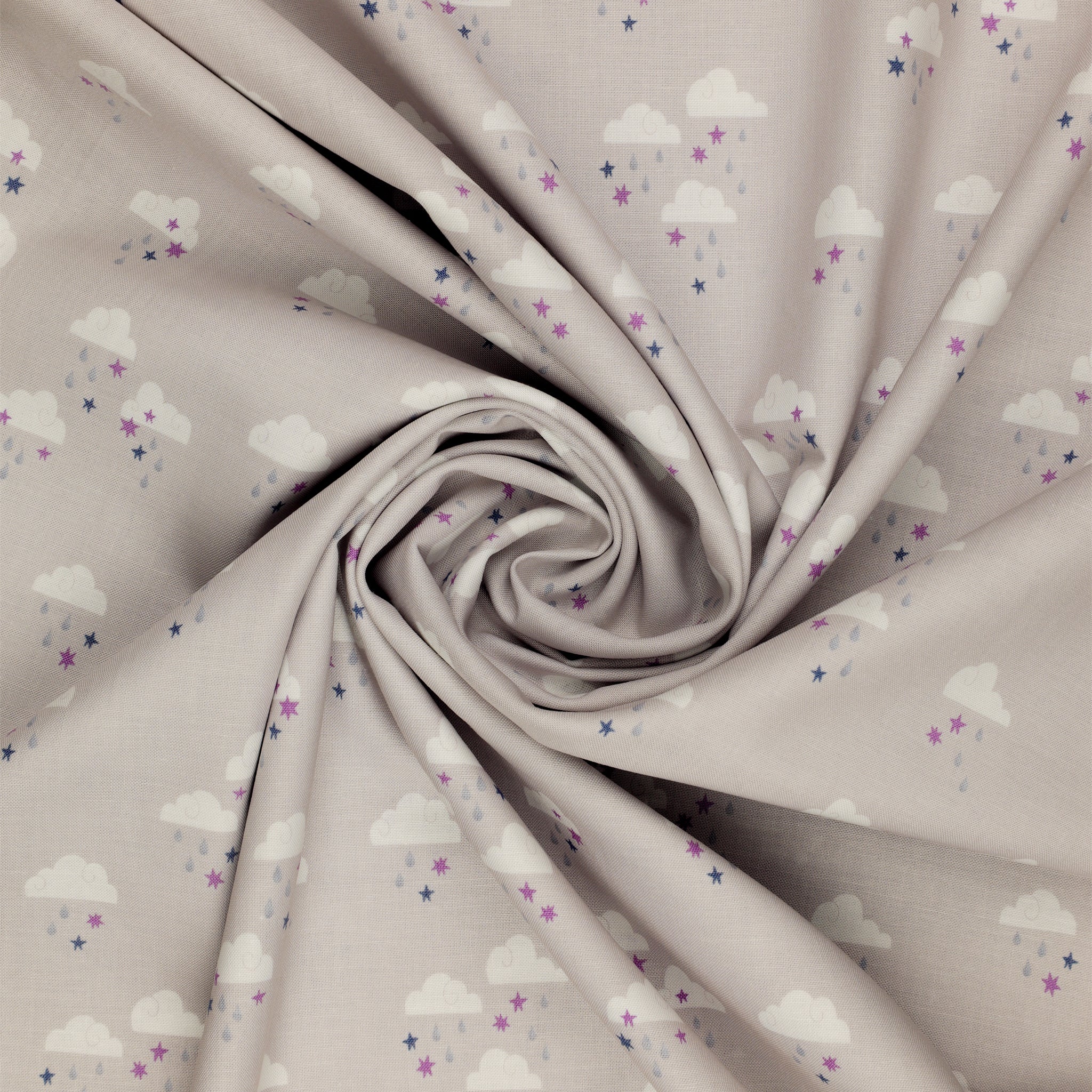 Twinkle Little Star Fabric Collection - Dream Skies Gray - Image 2