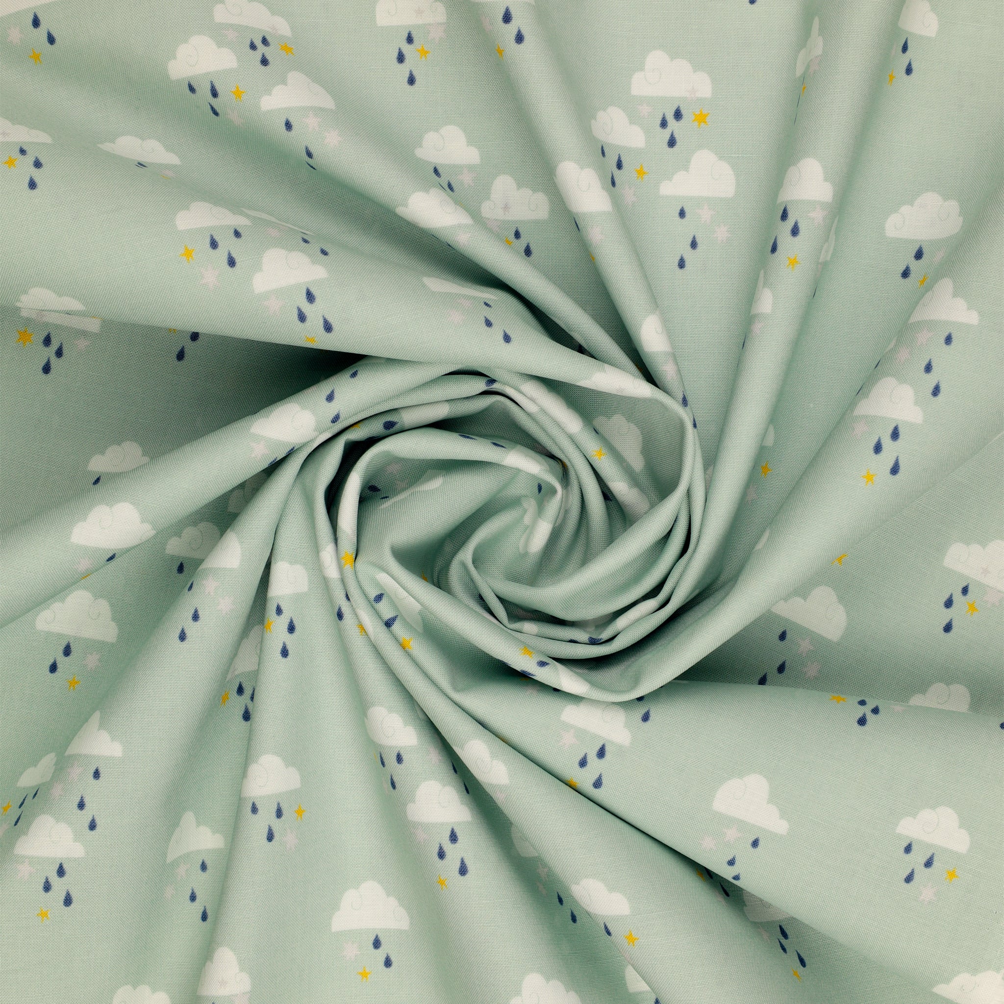 Twinkle Little Star Fabric Collection - Dream Skies Mist - Image 2