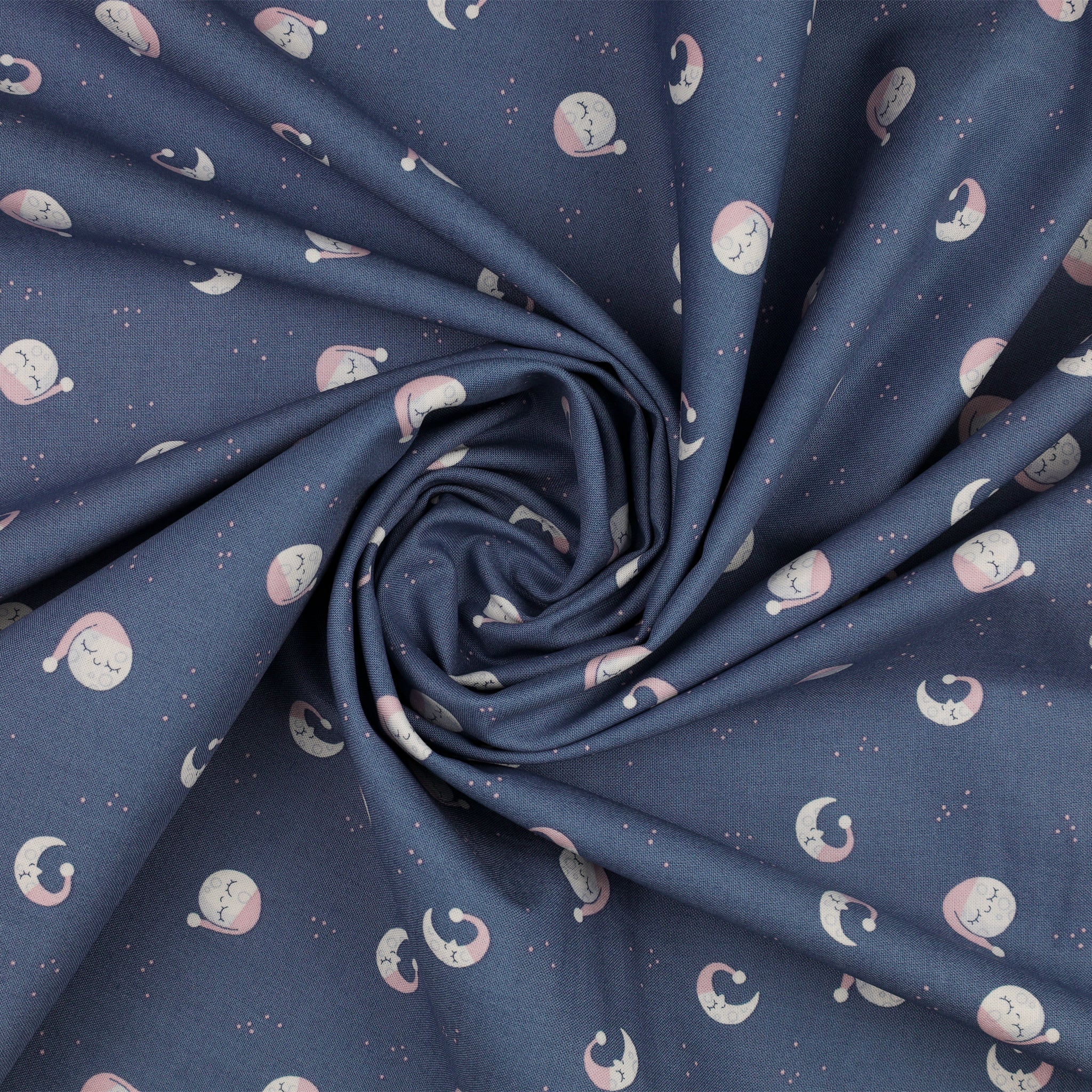 Twinkle Little Star Fabric Collection - Goodnight Moon Denim - Image 2