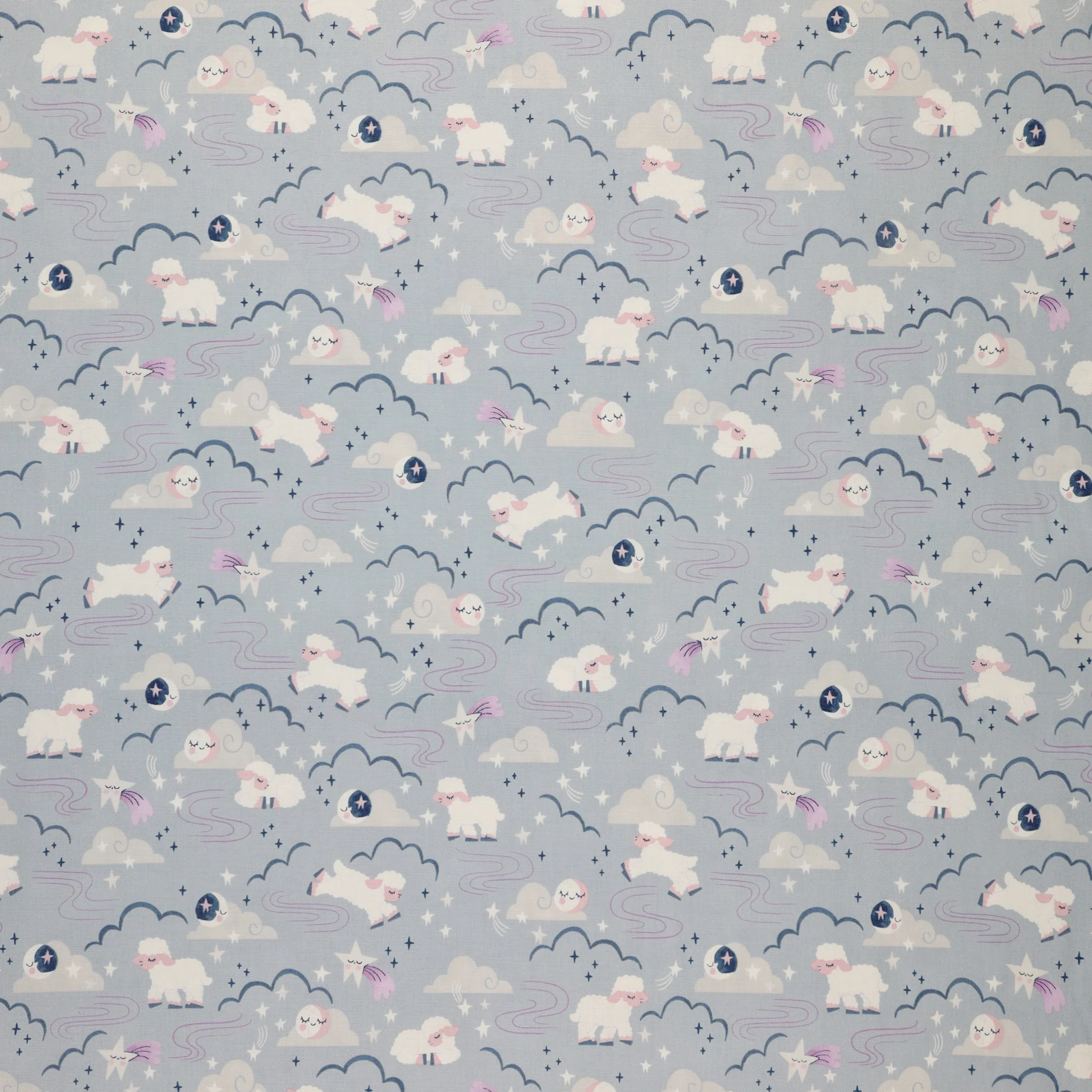 Twinkle Little Star Fabric Collection - Main Blue
