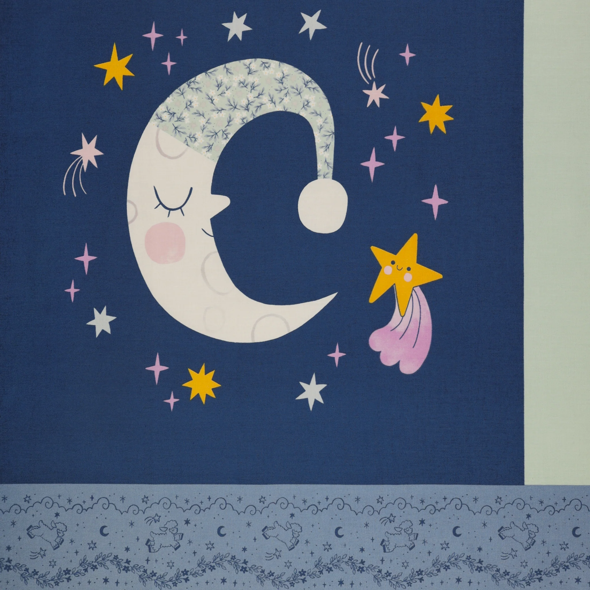 Twinkle Little Star Fabric Collection - Pillow Panel - Image 4