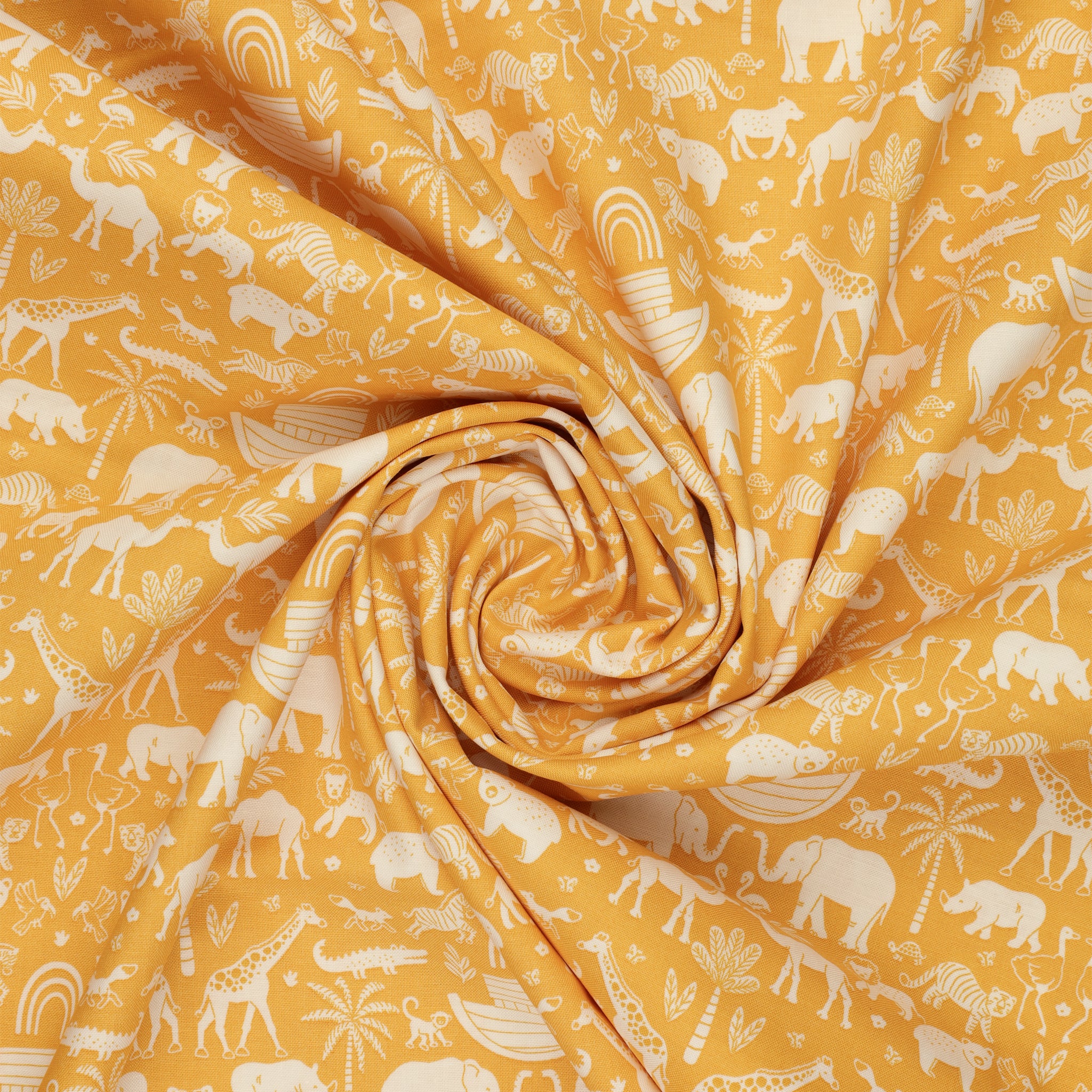 Two by Two Fabric Collection - Ark Adventures Yellow - Image 2