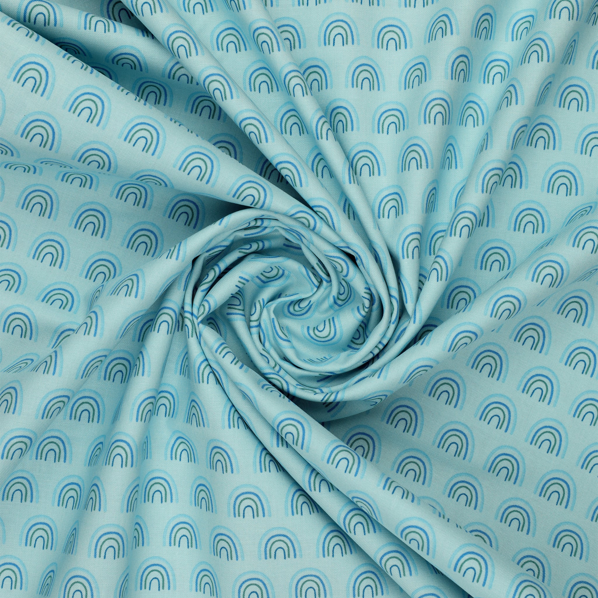 Two by Two Fabric Collection - Chasing Rainbows Sky - Image 2