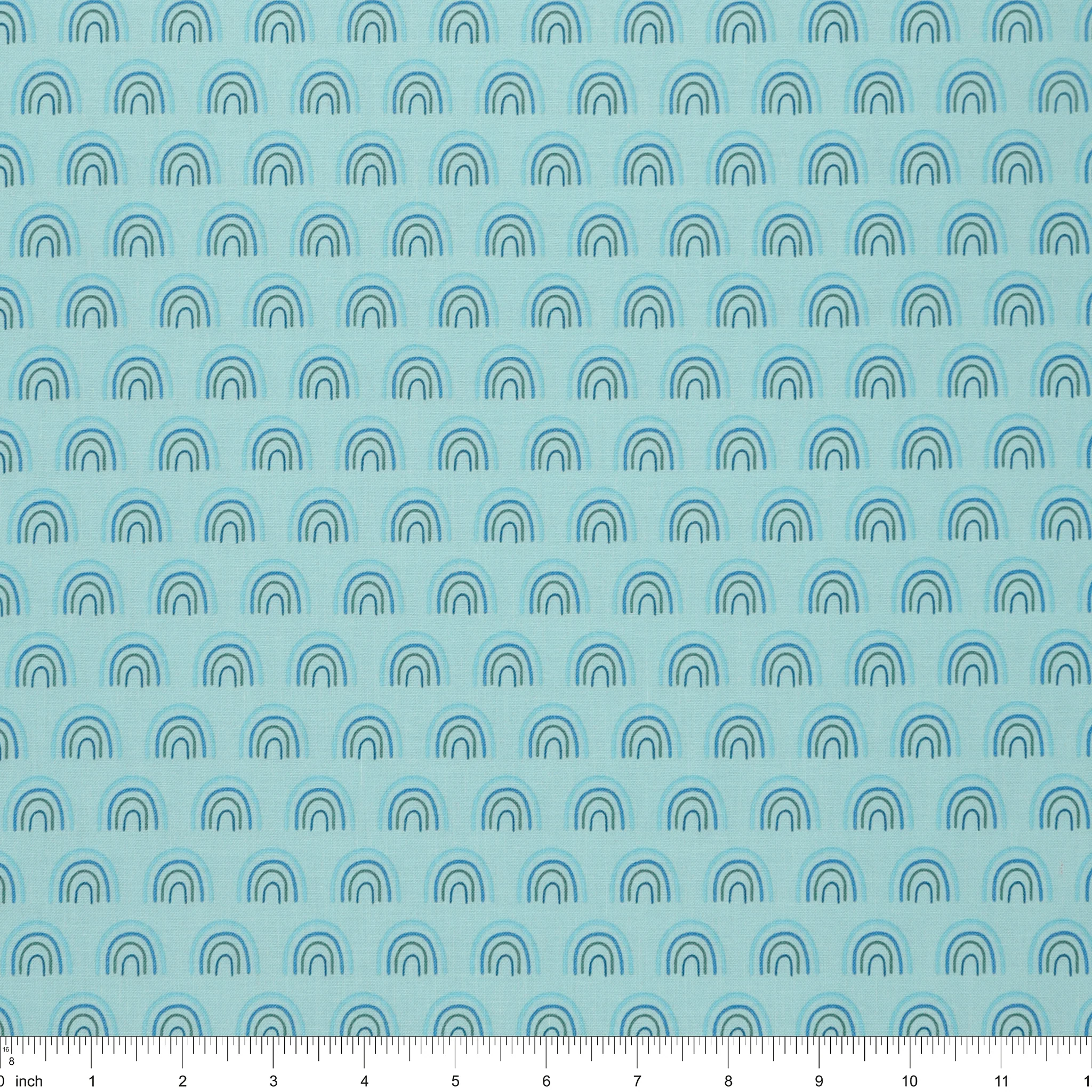 Two by Two Fabric Collection - Chasing Rainbows Sky - Image 3