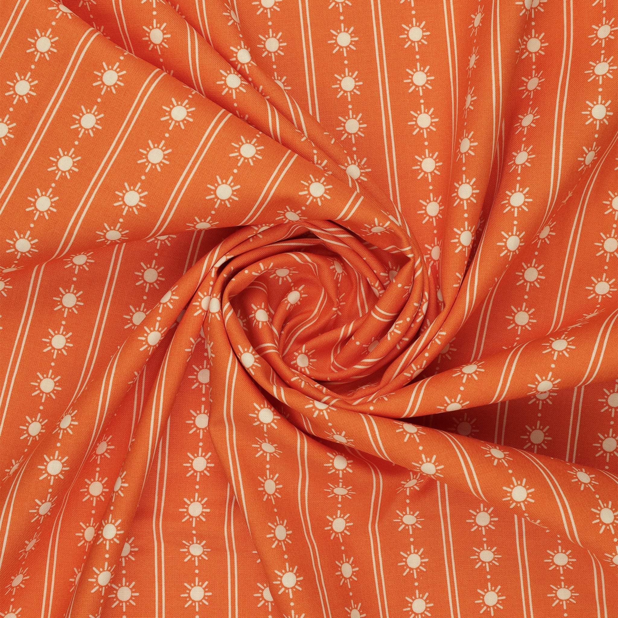 Two by Two Fabric Collection - Happy Rays Orange - Image 2