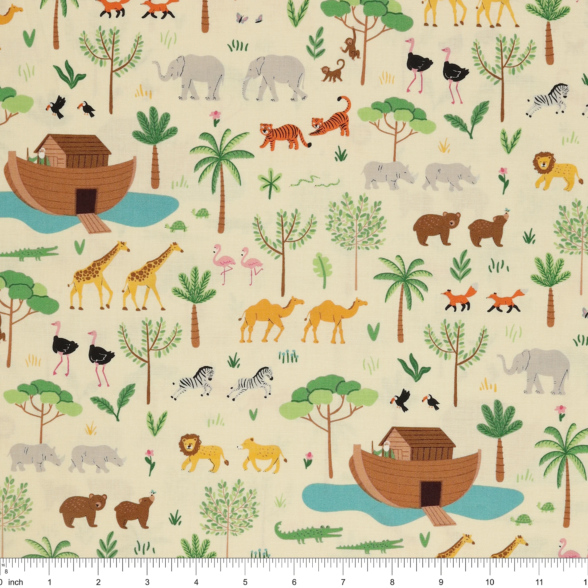 Two by Two Fabric Collection - Main Cream - Image 3