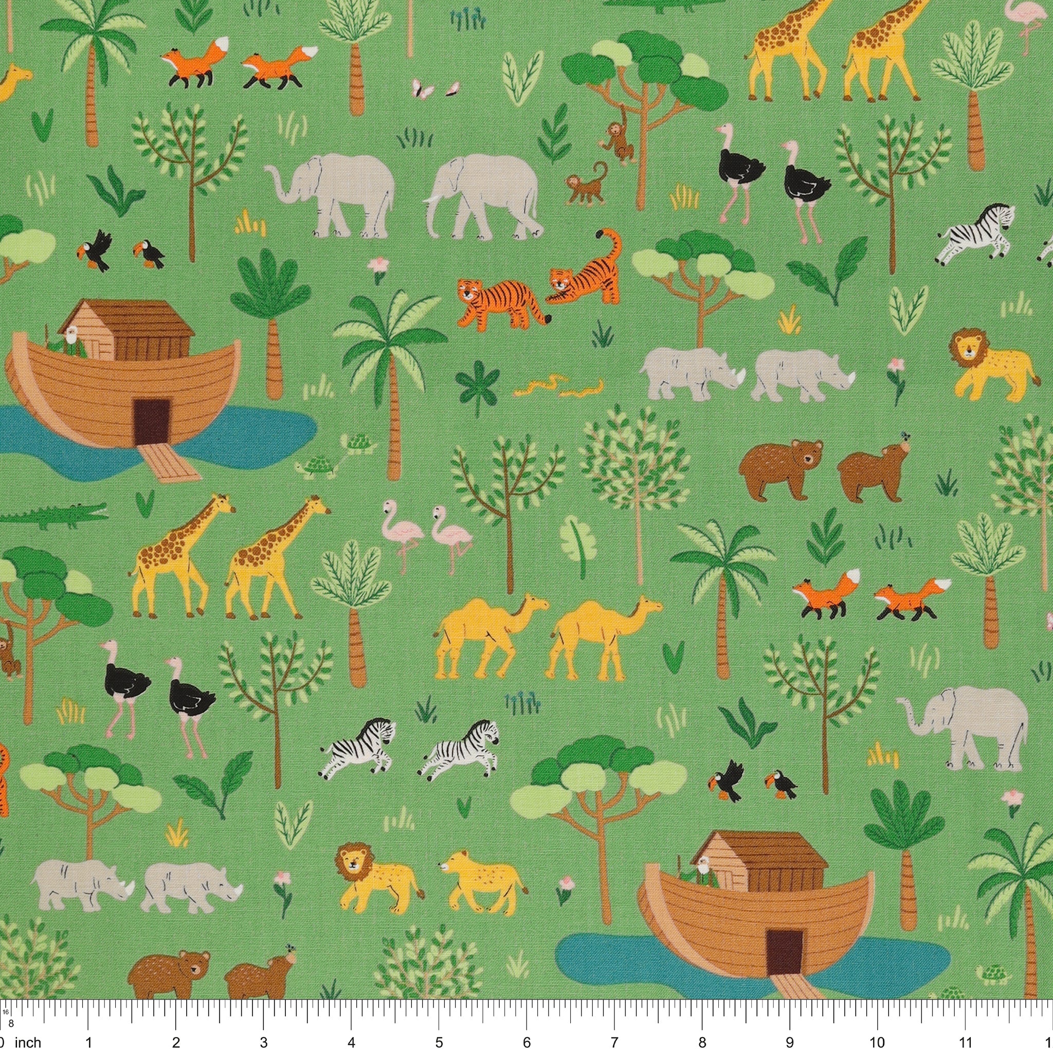 Two by Two Fabric Collection - Main Green - Image 3