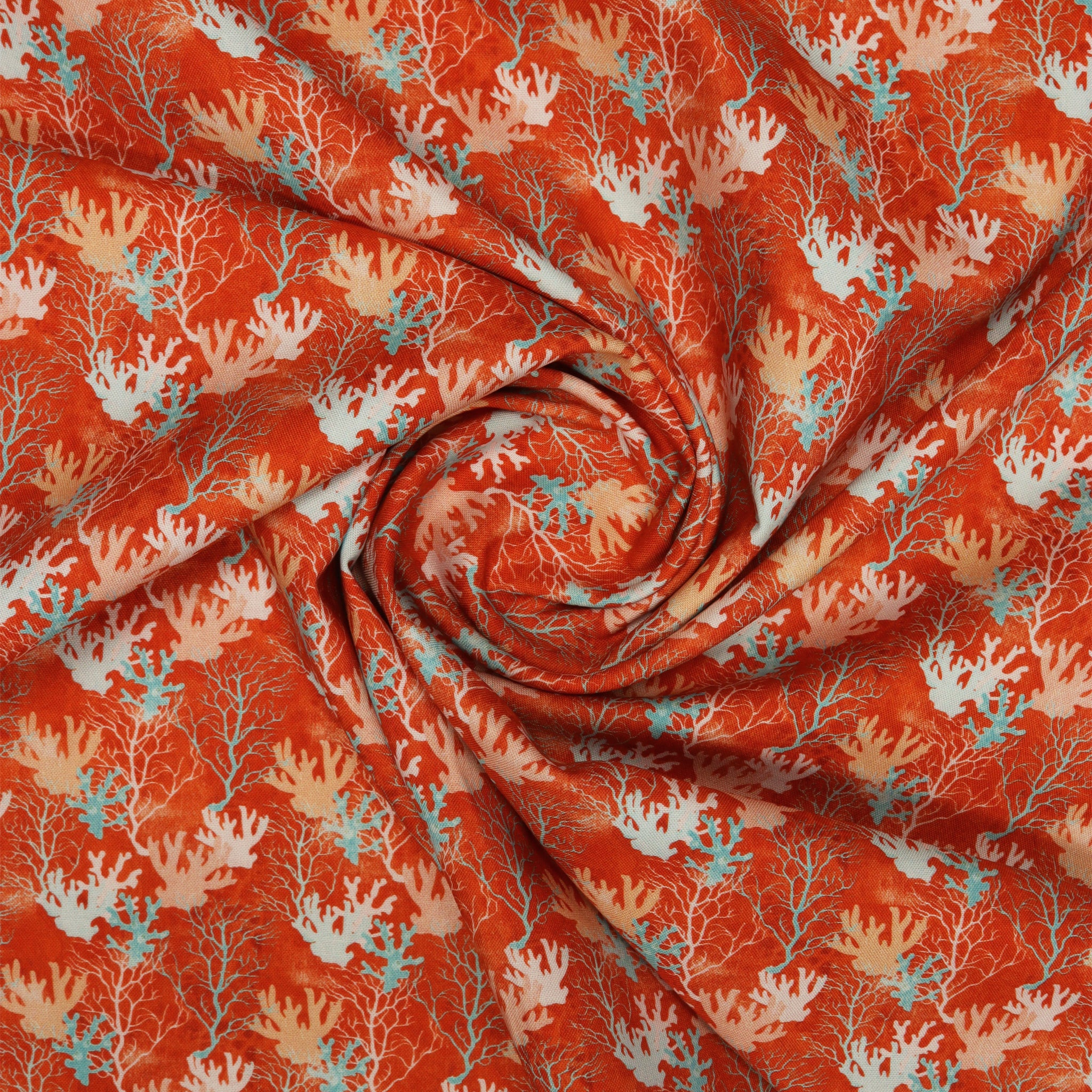 Under The Sea Fabric Collection - Coral Reef Coral - Image 2