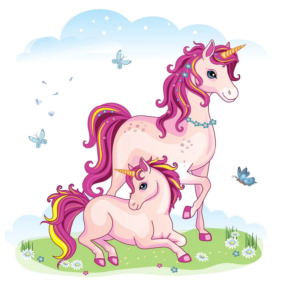 Unicorn Meadows Fabric Panel