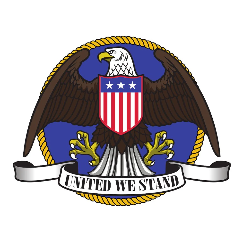 United We Stand Eagle Fabric Panel