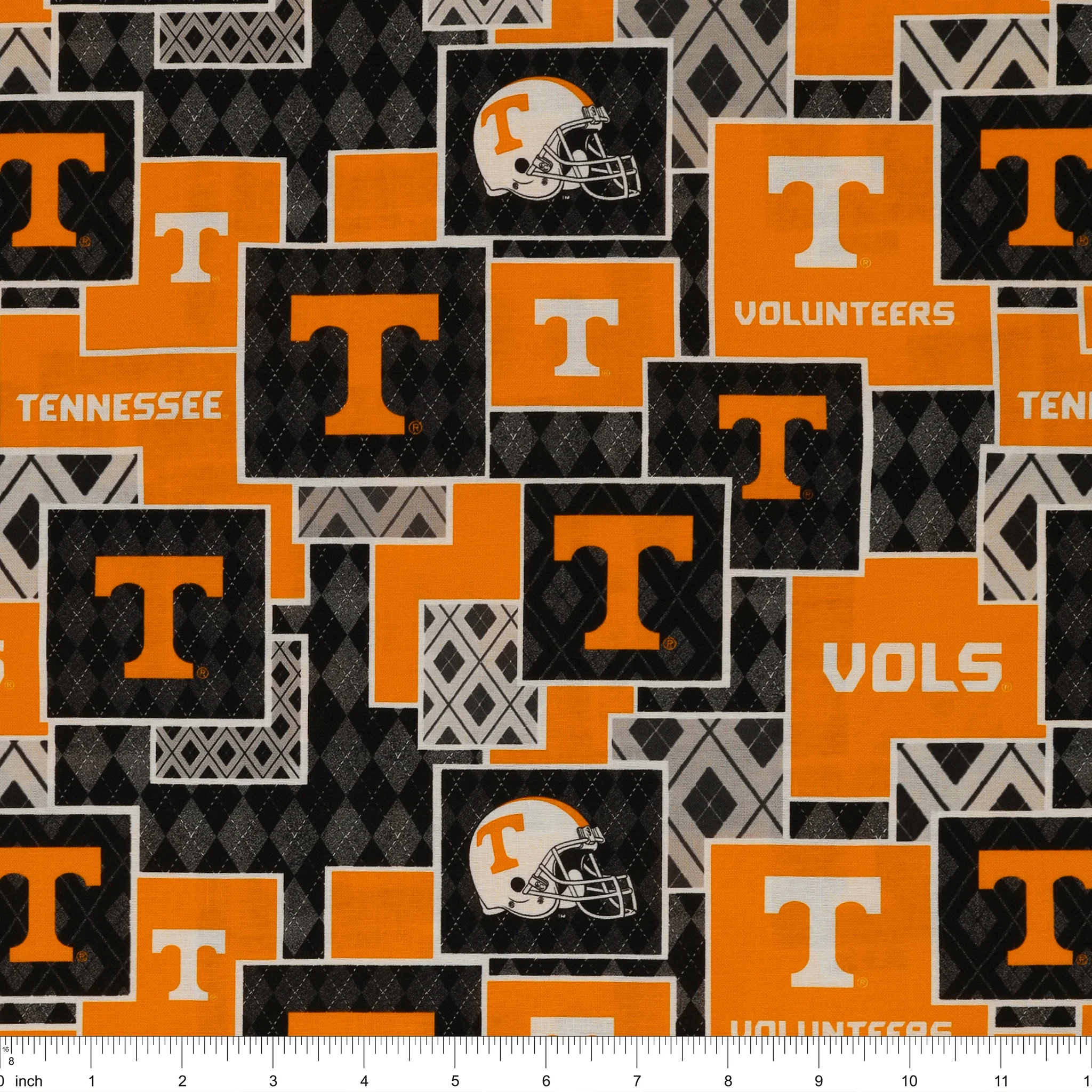 University of Tennessee Argyle Boxes Fabric - Image 3