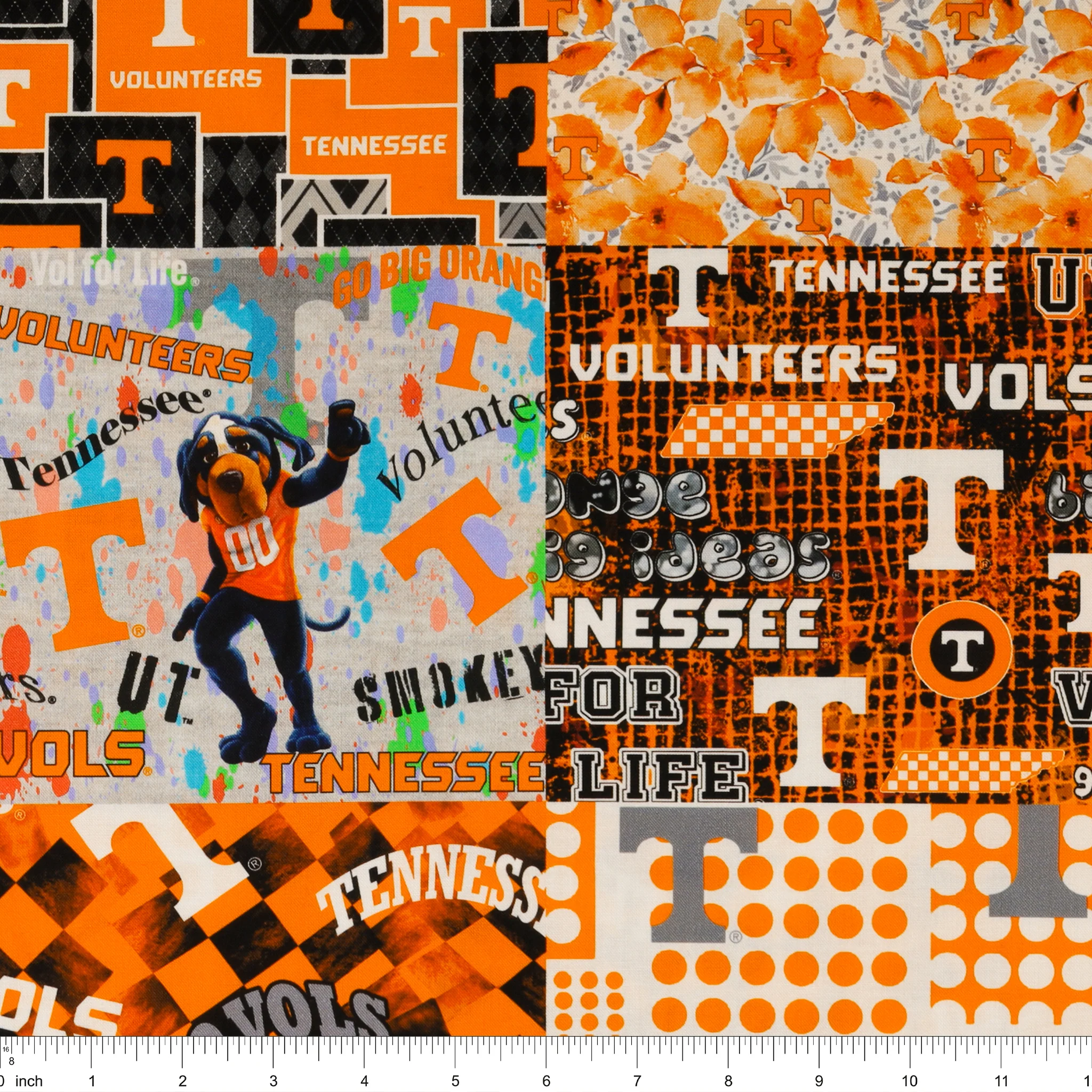 University of Tennessee Cheater Quilt Fabric - Image 3