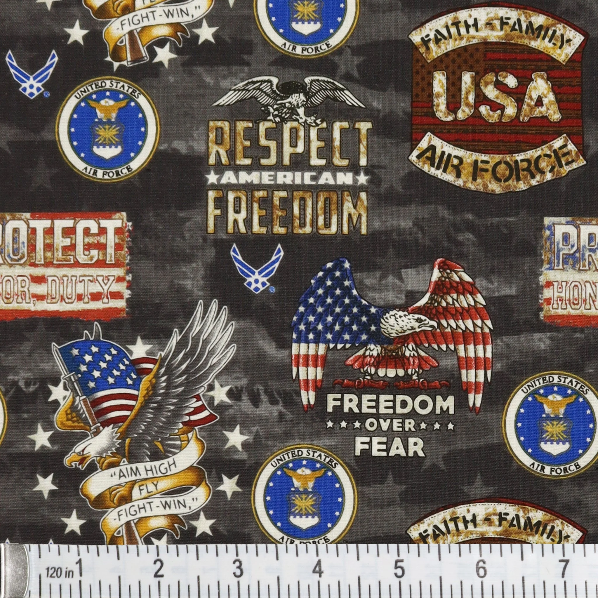 US Military Fabric Collection - Air Force Camo Flag - Image 3