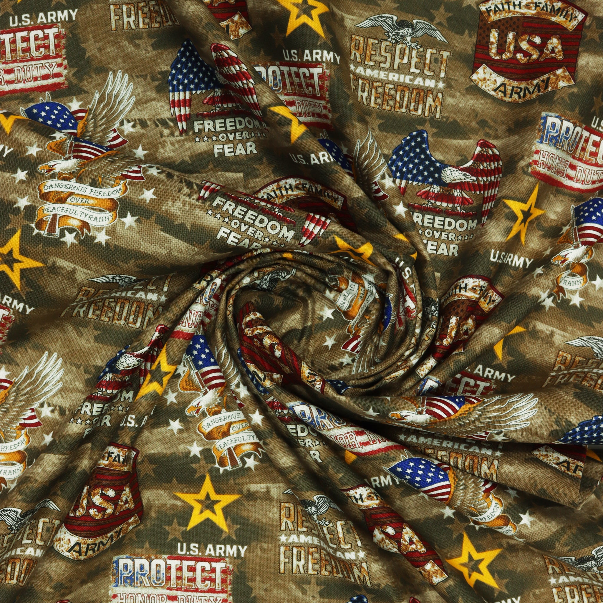 US Military Fabric Collection - Army Camo Flag - Image 2