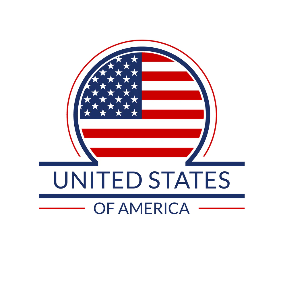 USA Flag Icon Fabric Panel