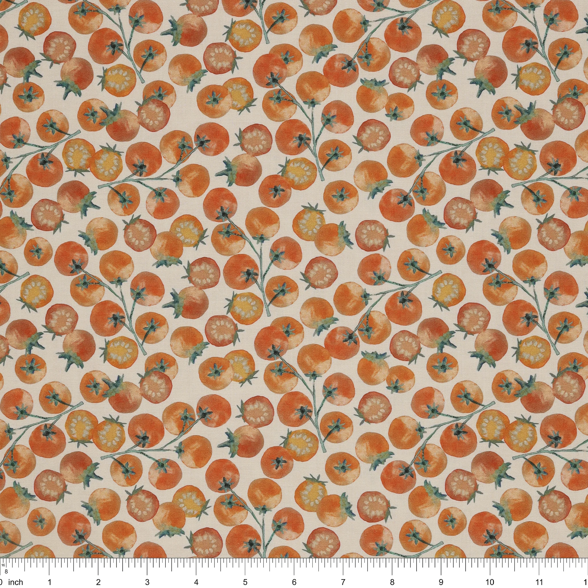 Vegetable Patch Fabric Collection - Vine Tomatoes Orange - Image 3