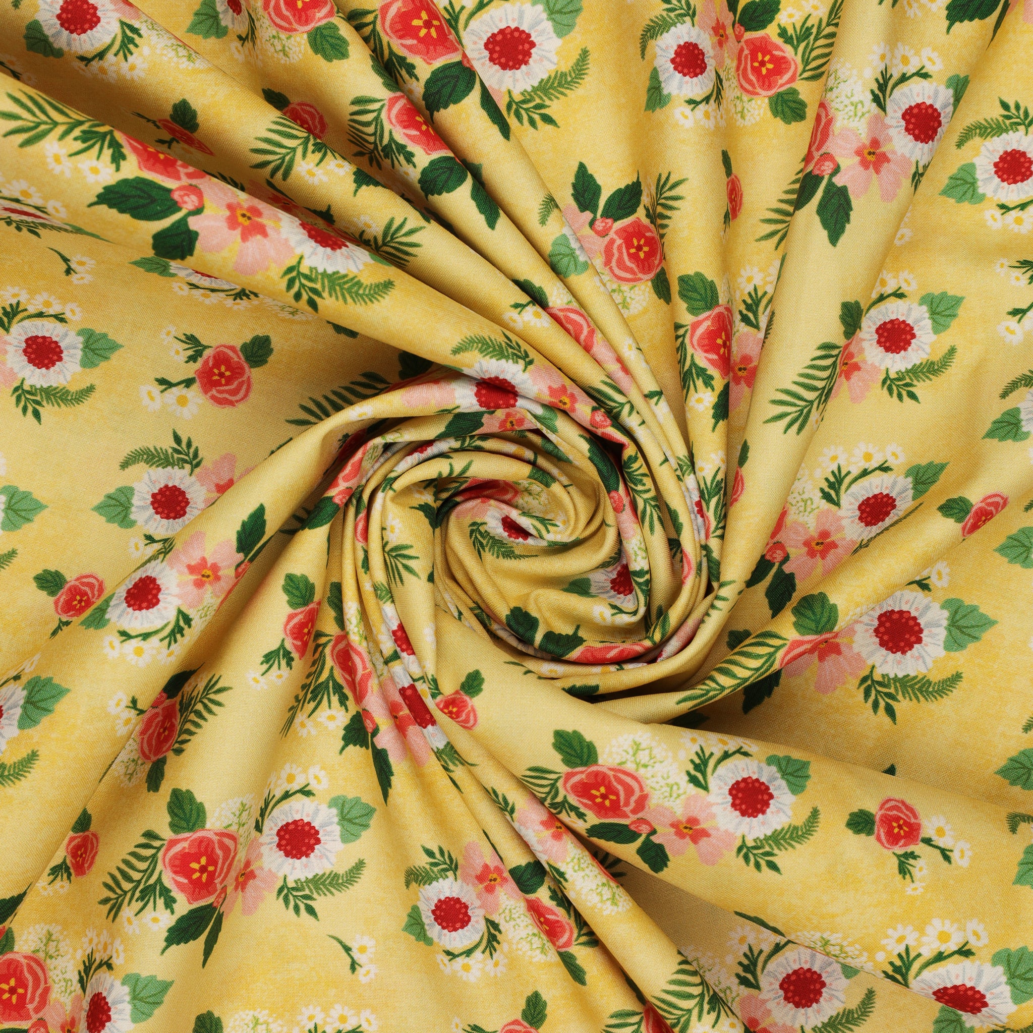 Villa Sol Fabric Collection - Floral Bunches Sunburst - Image 2