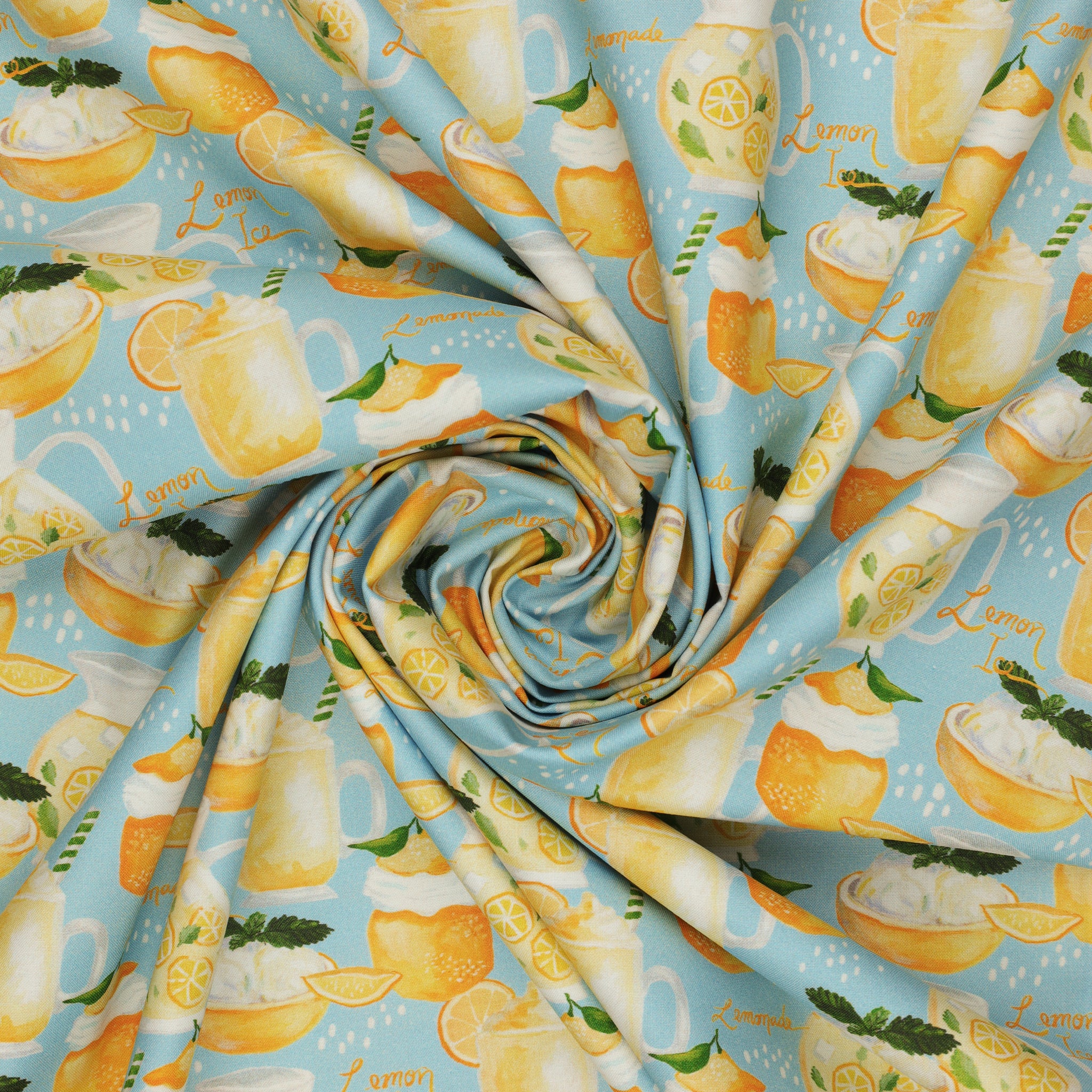 Villa Sol Fabric Collection - Lemonade Azure - Image 2