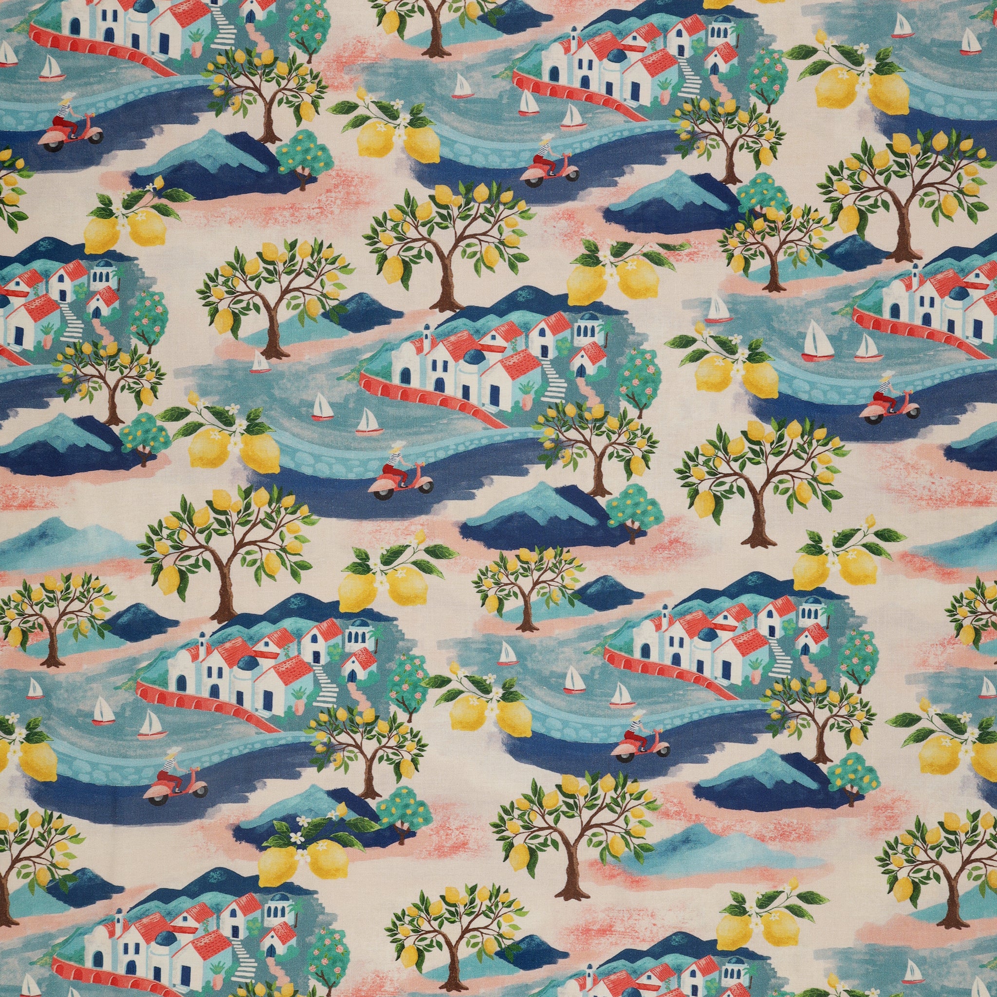 Villa Sol Fabric Collection - Little Village Pale Pink