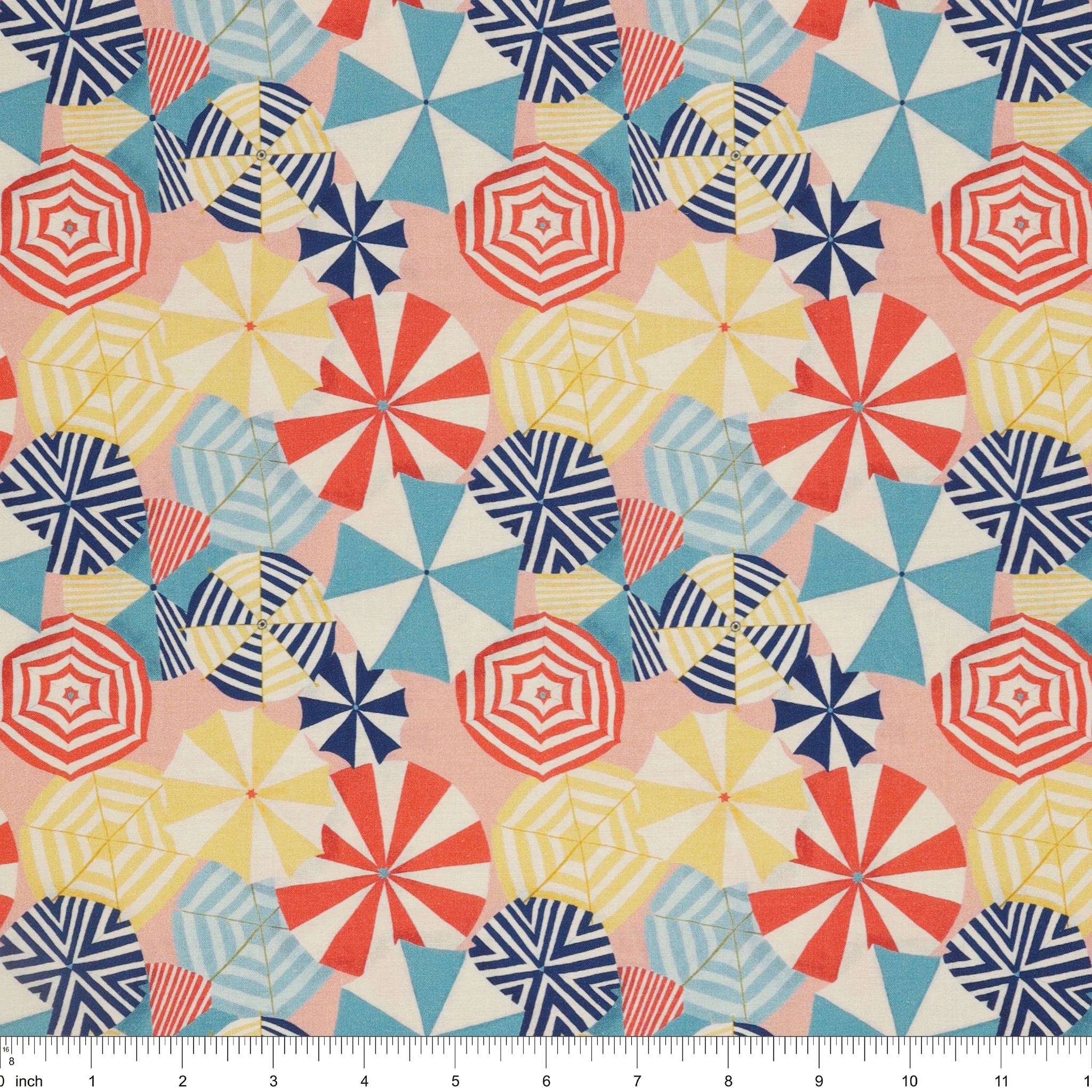 Villa Sol Fabric Collection - Parasol Salmon - Image 3
