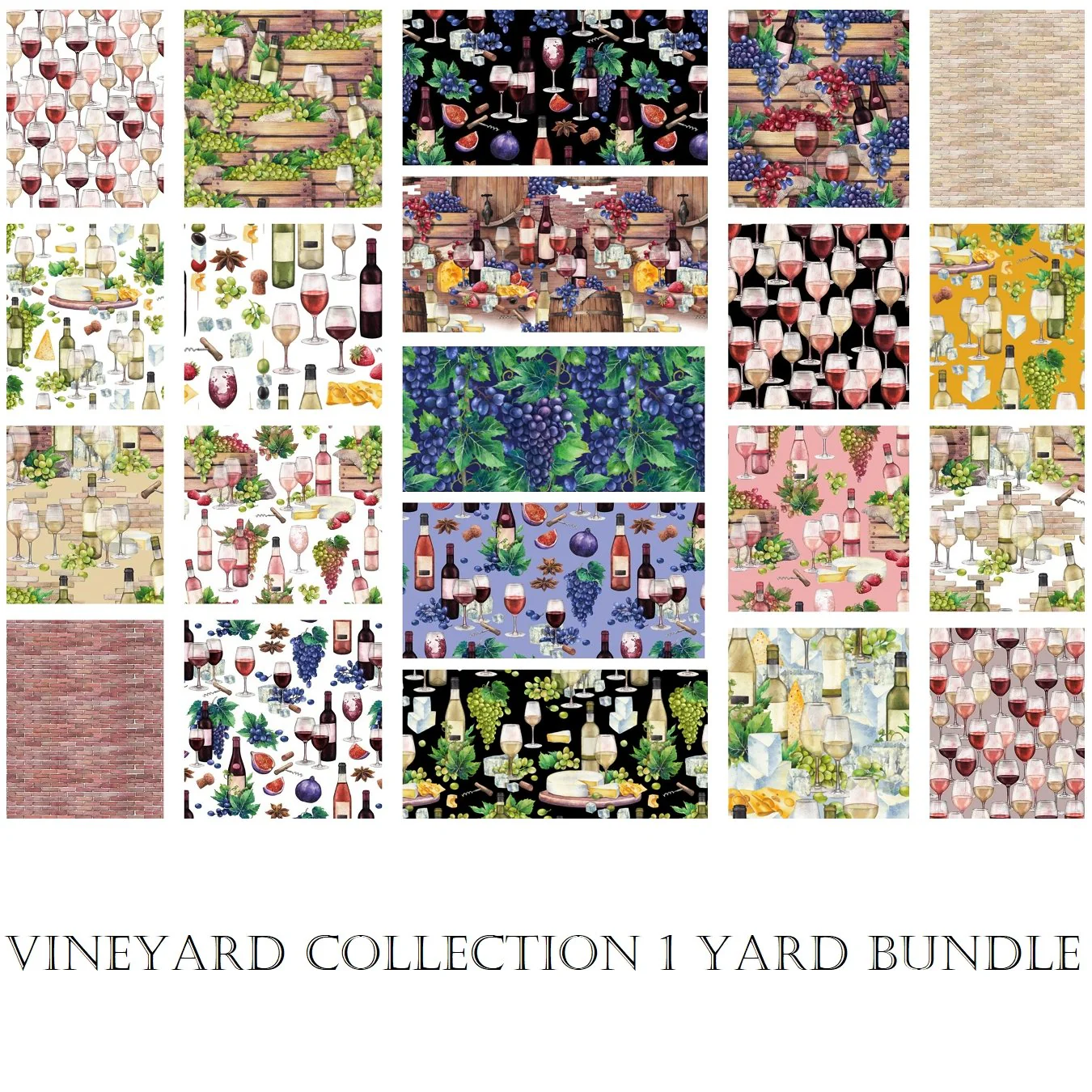 Vineyard Collection 1 Yard Bundle
