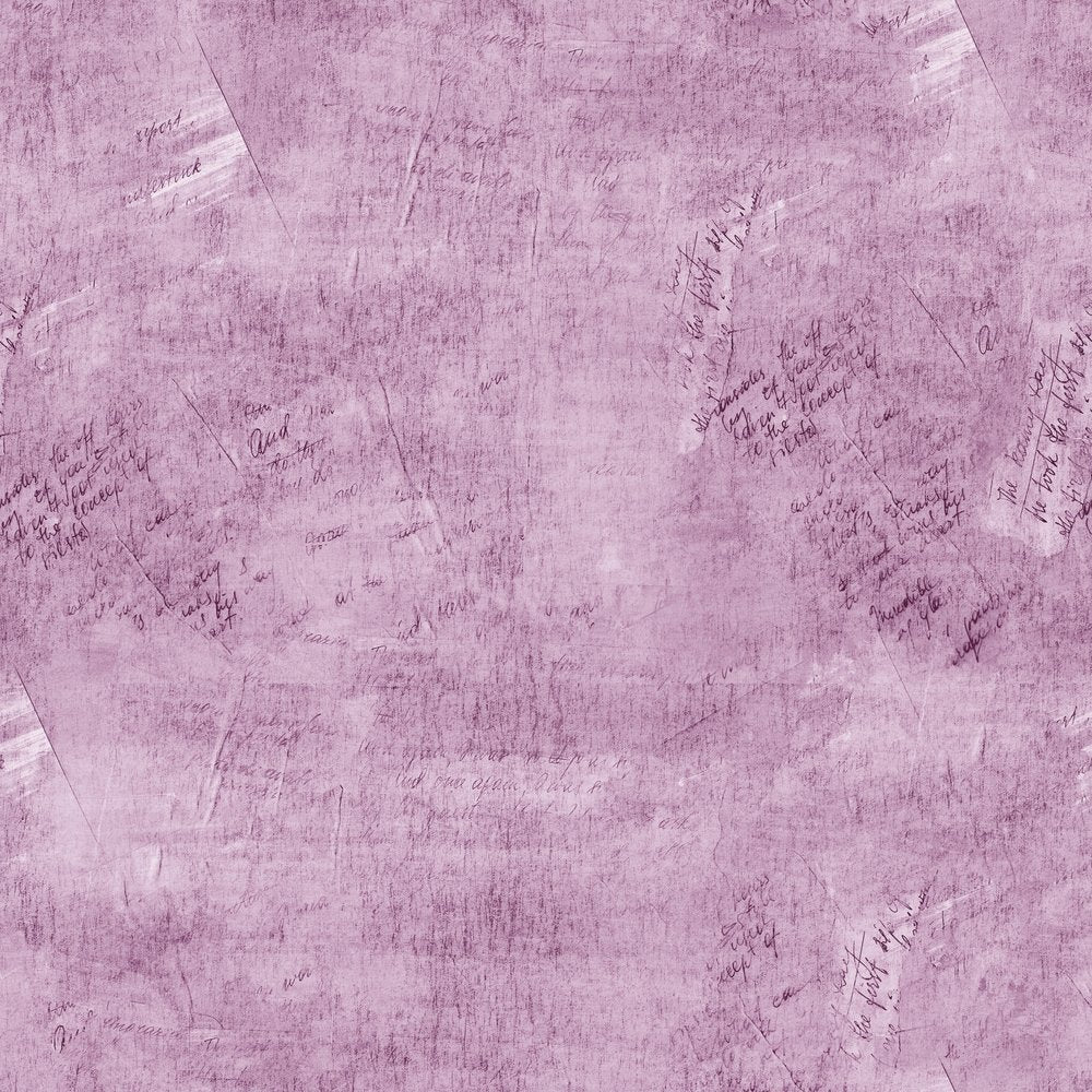 Vintage Script Fabric - Boat Orchid