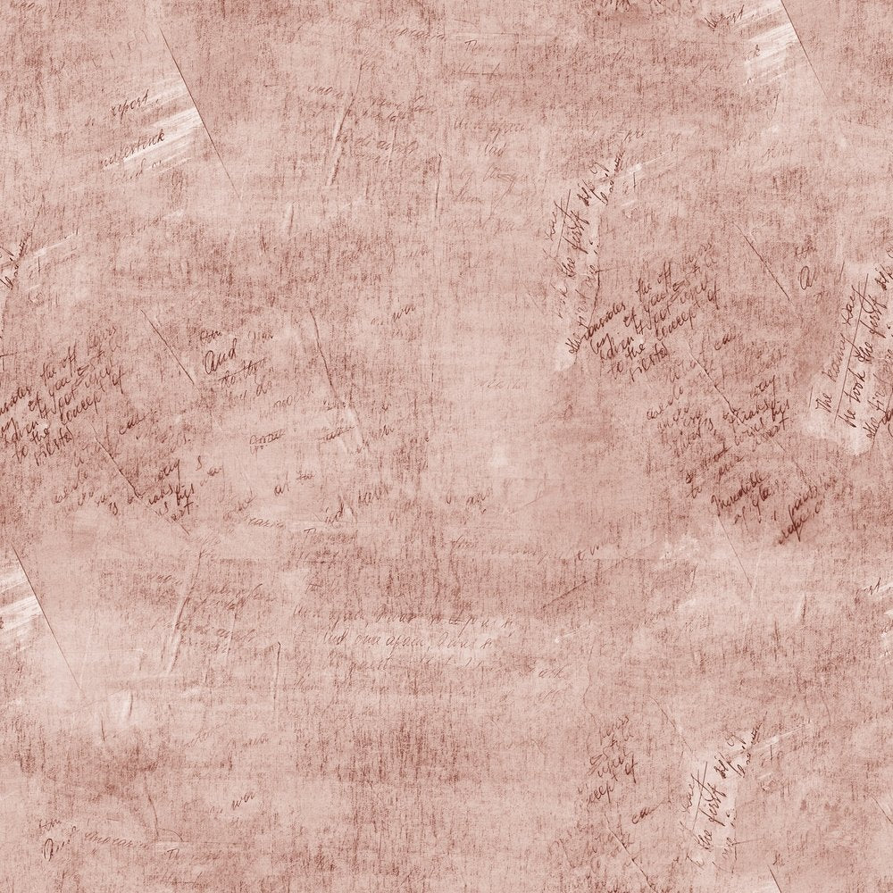 Vintage Script Fabric - Camellia