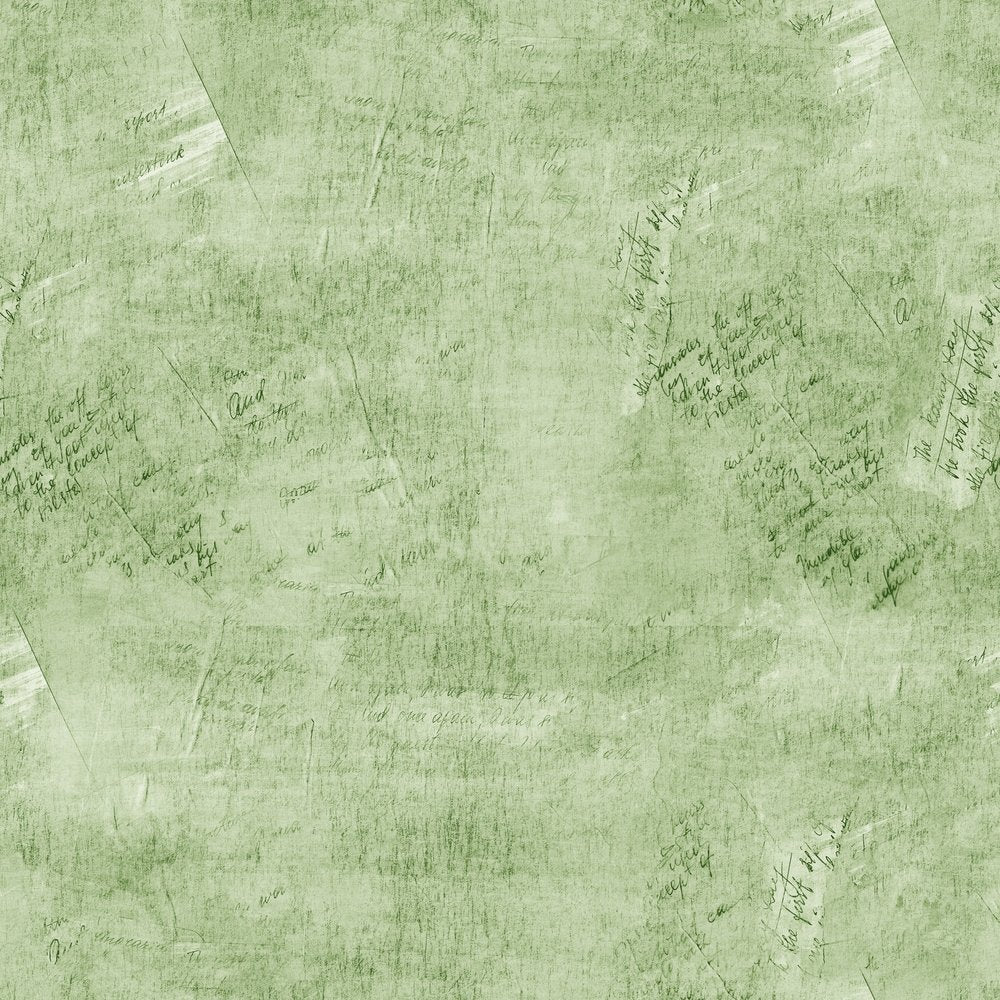 Vintage Script Fabric - Jasmine