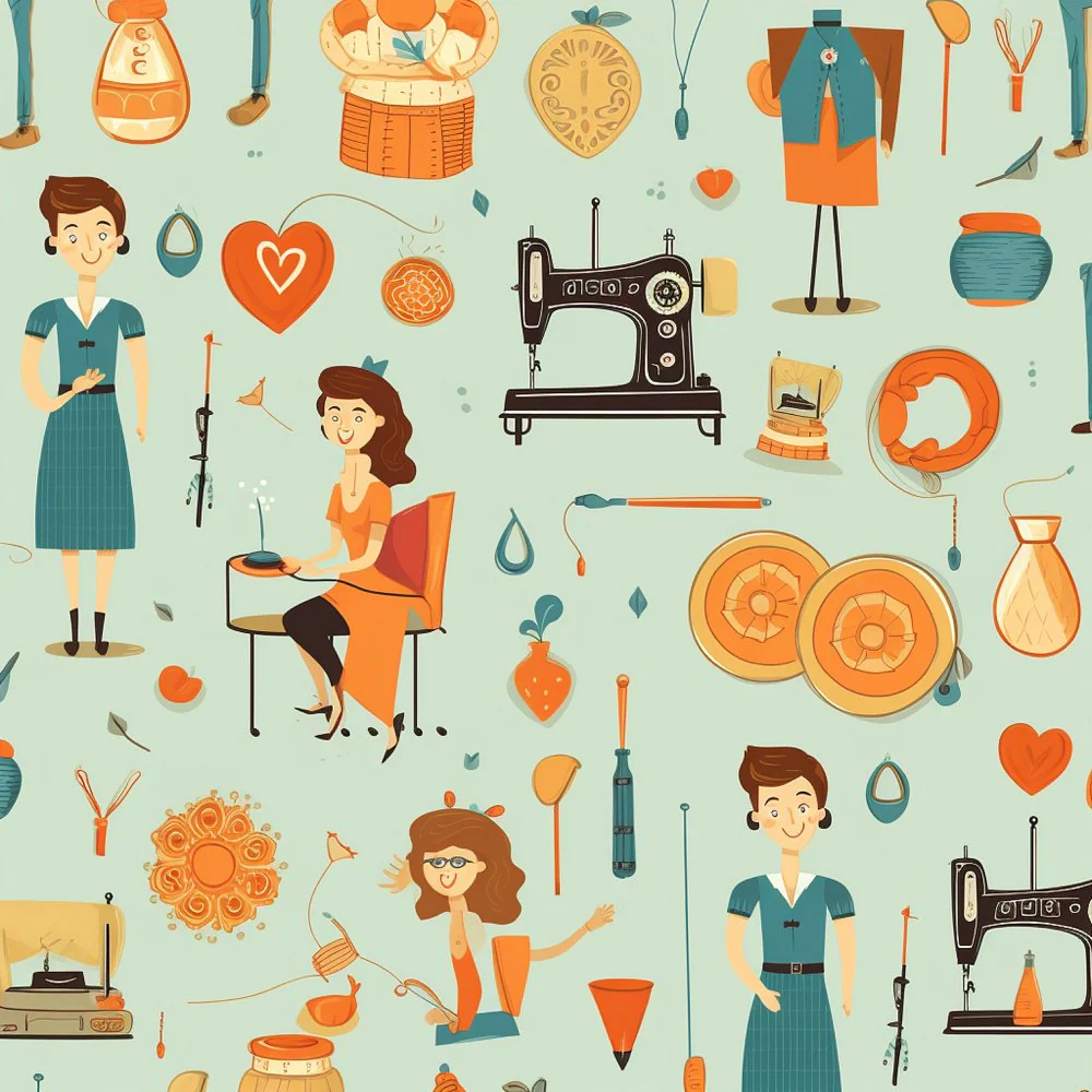 Vintage Sewing Party #3 Fabric