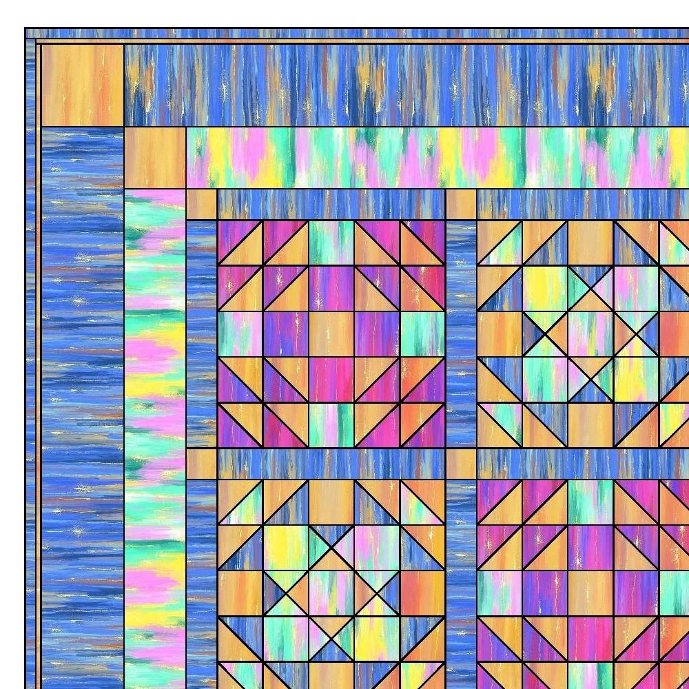 Volume Painting Fabric Collection Quilt Kit - Image 3