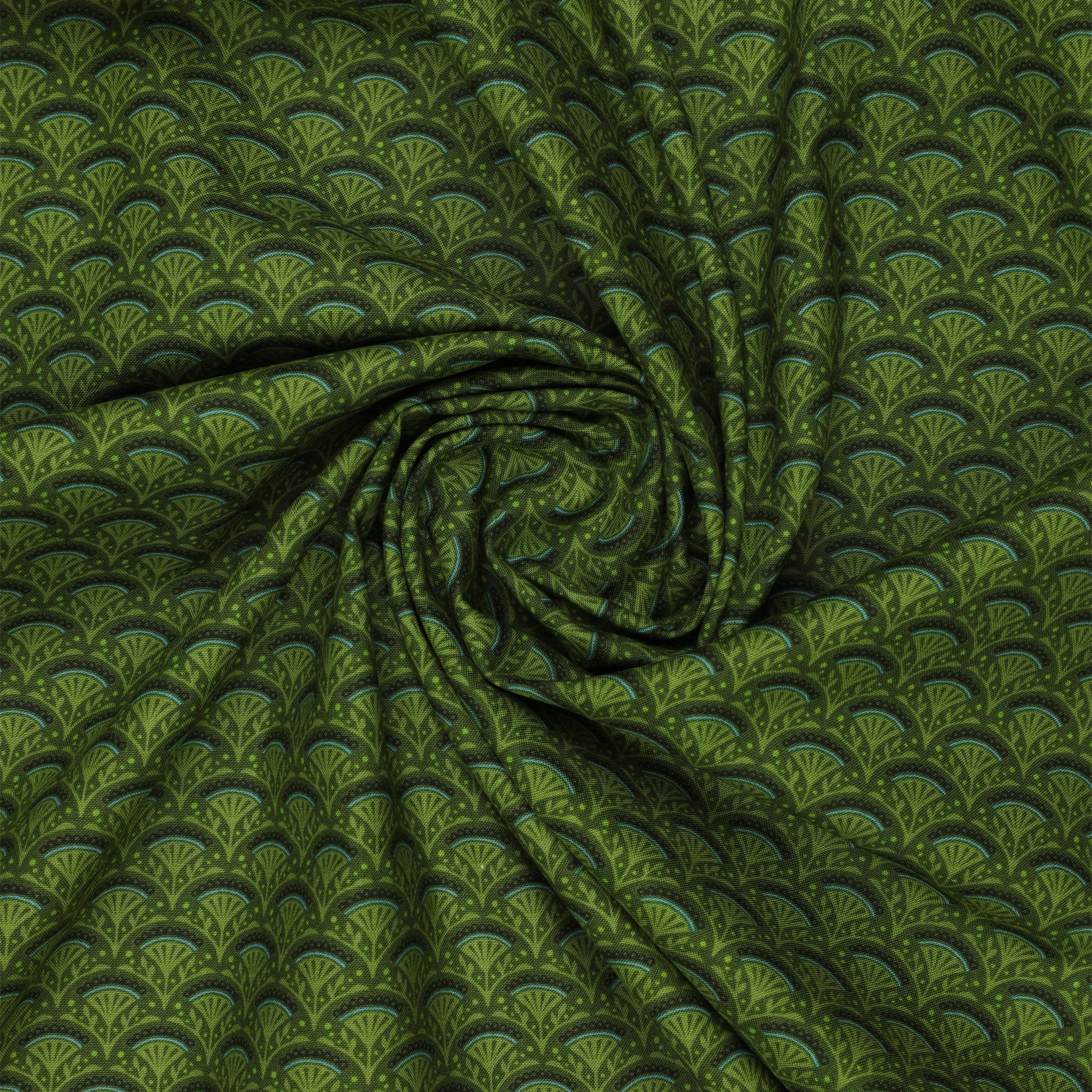 Wander Lane Fabric Collection - Blossom Scallop Forest - Image 2