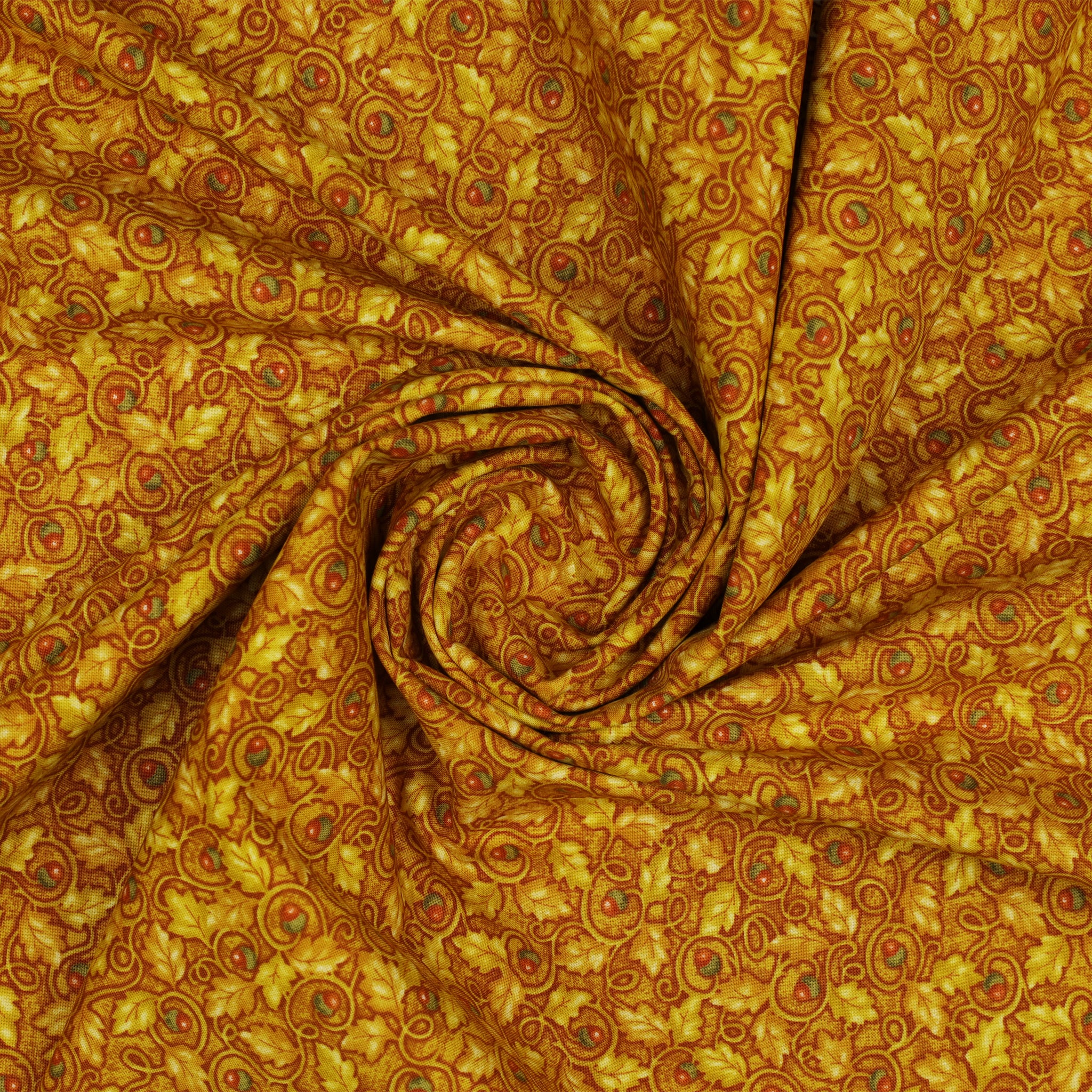 Wander Lane II Fabric Collection - Acorns Gold - Image 2