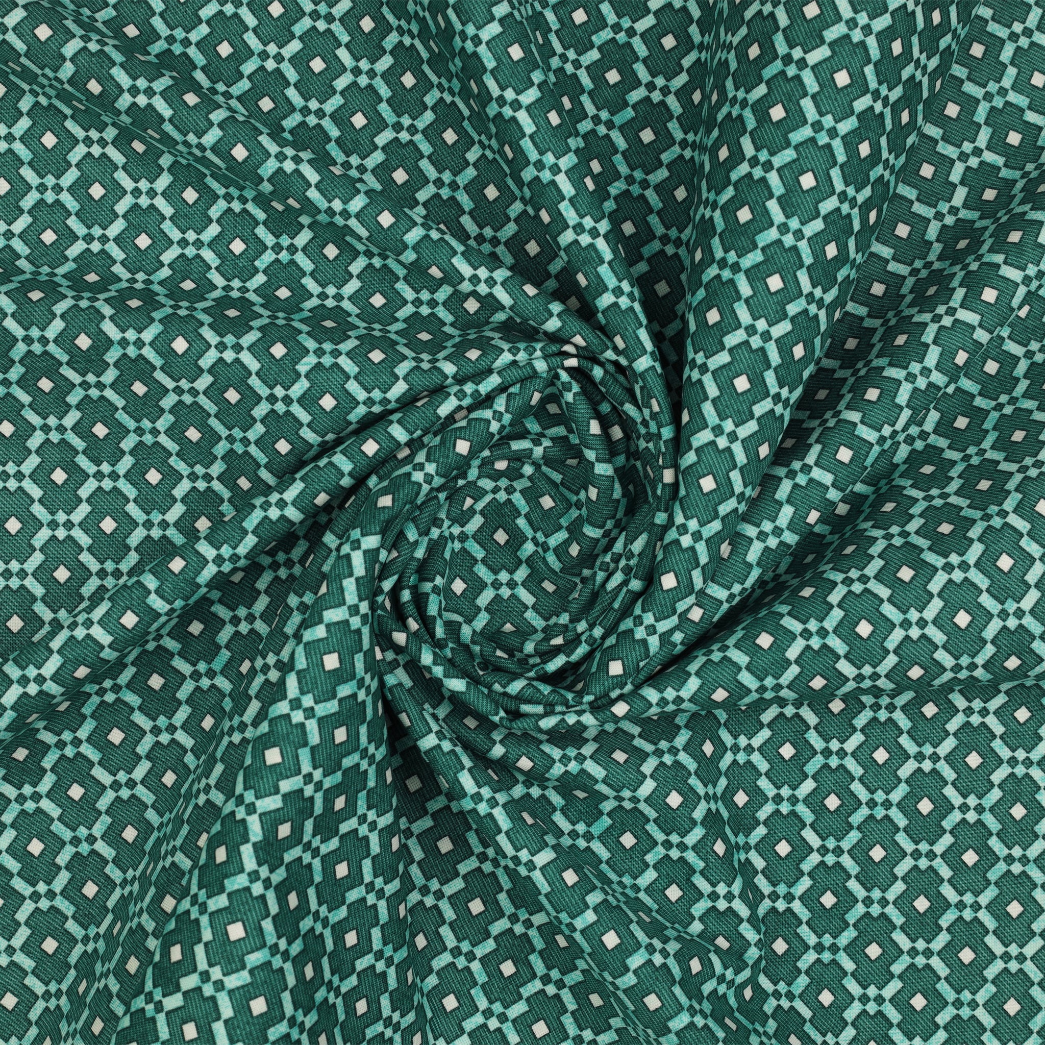 Wander Lane II Fabric Collection - Patchwork Teal - Image 2