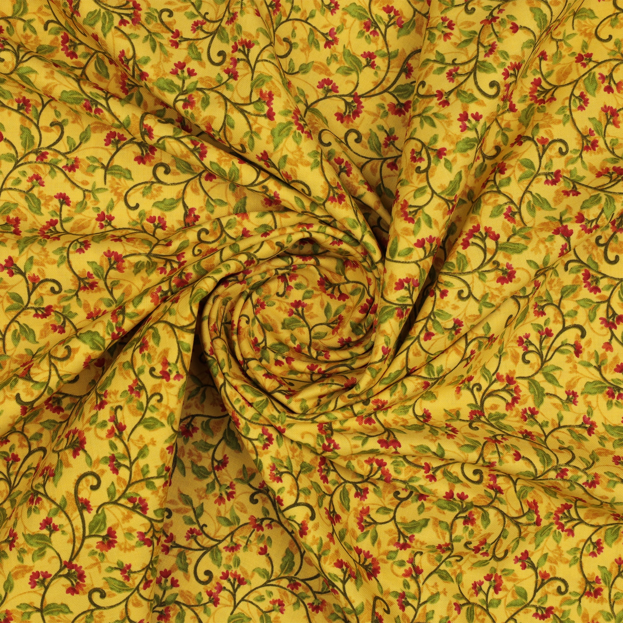 Wander Lane II Fabric Collection - Snow Drop Gold - Image 2