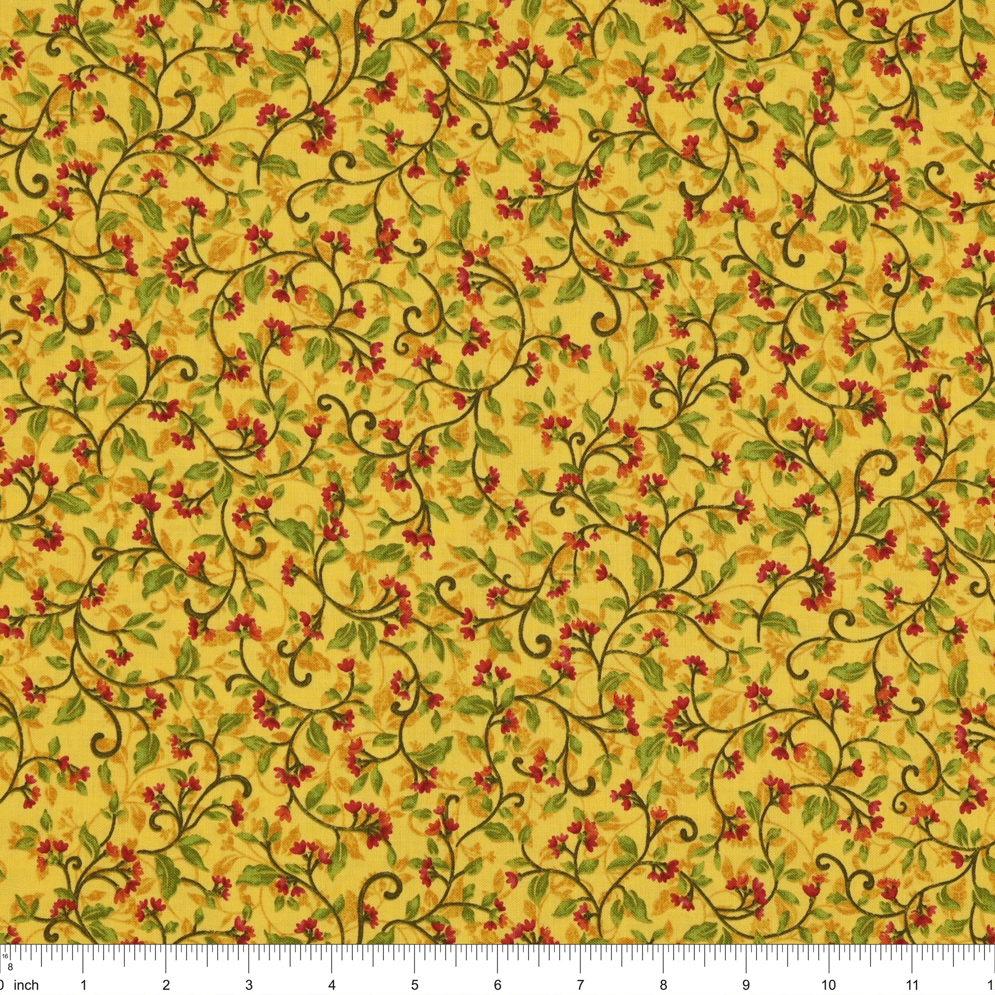 Wander Lane II Fabric Collection - Snow Drop Gold - Image 3